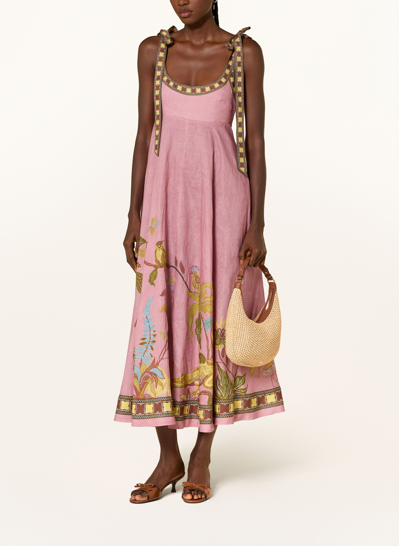 abro Beuteltasche NANA MINI: CREME / GOLD / BRAUN