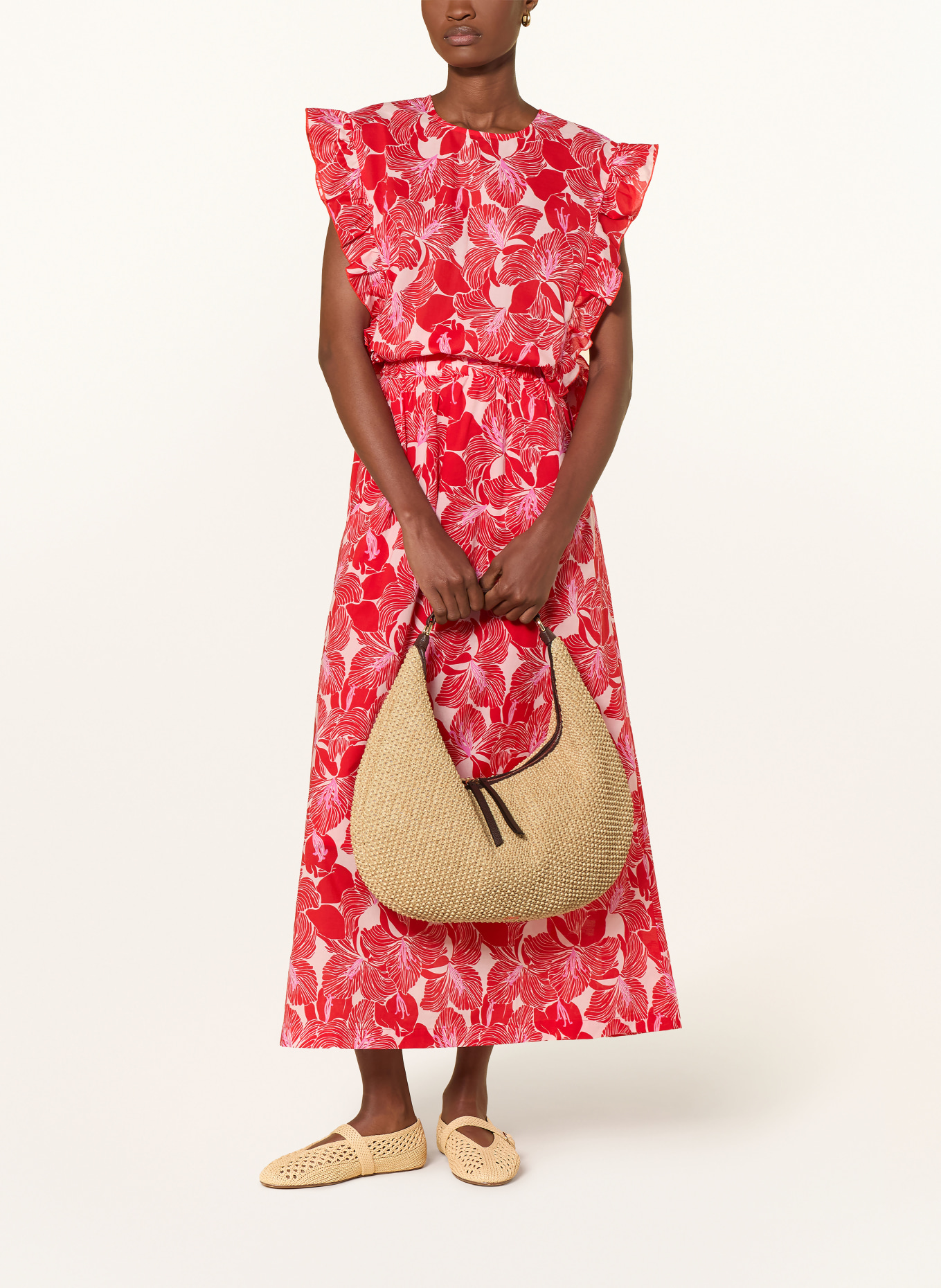 abro Beuteltasche NANA BIG: CREME / GOLD / BRAUN