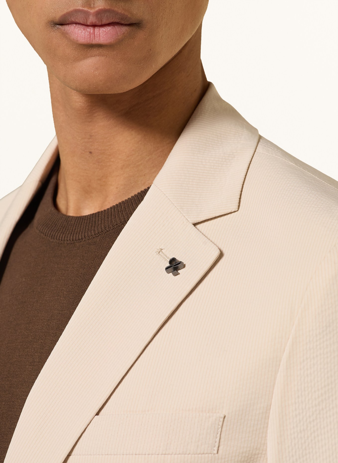 DISTRETTO 12 Marynarka AREZZO o kroju slim fit: 0077 Travertino