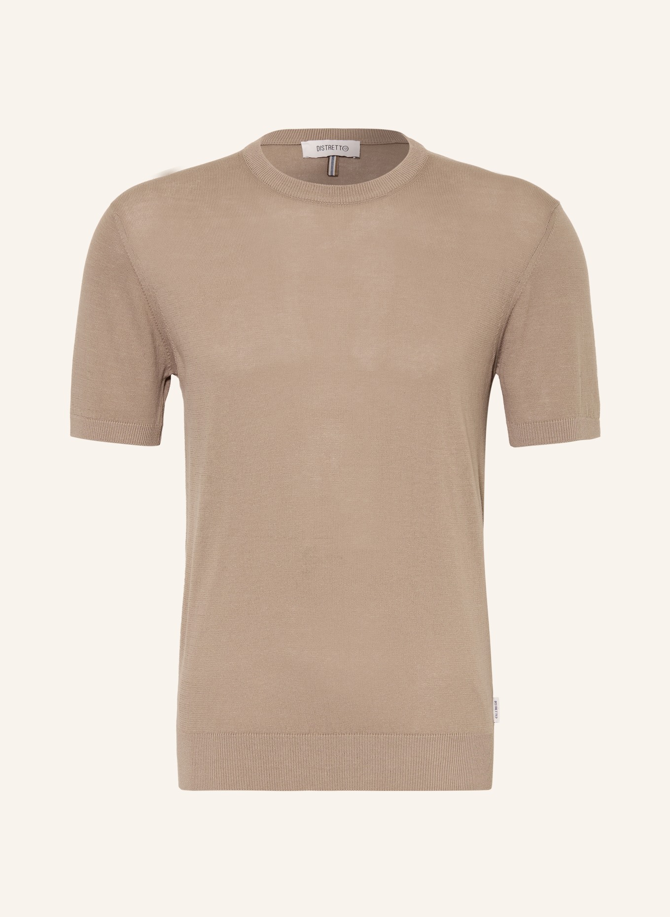 DISTRETTO 12 pull en maille: MARRON CLAIR