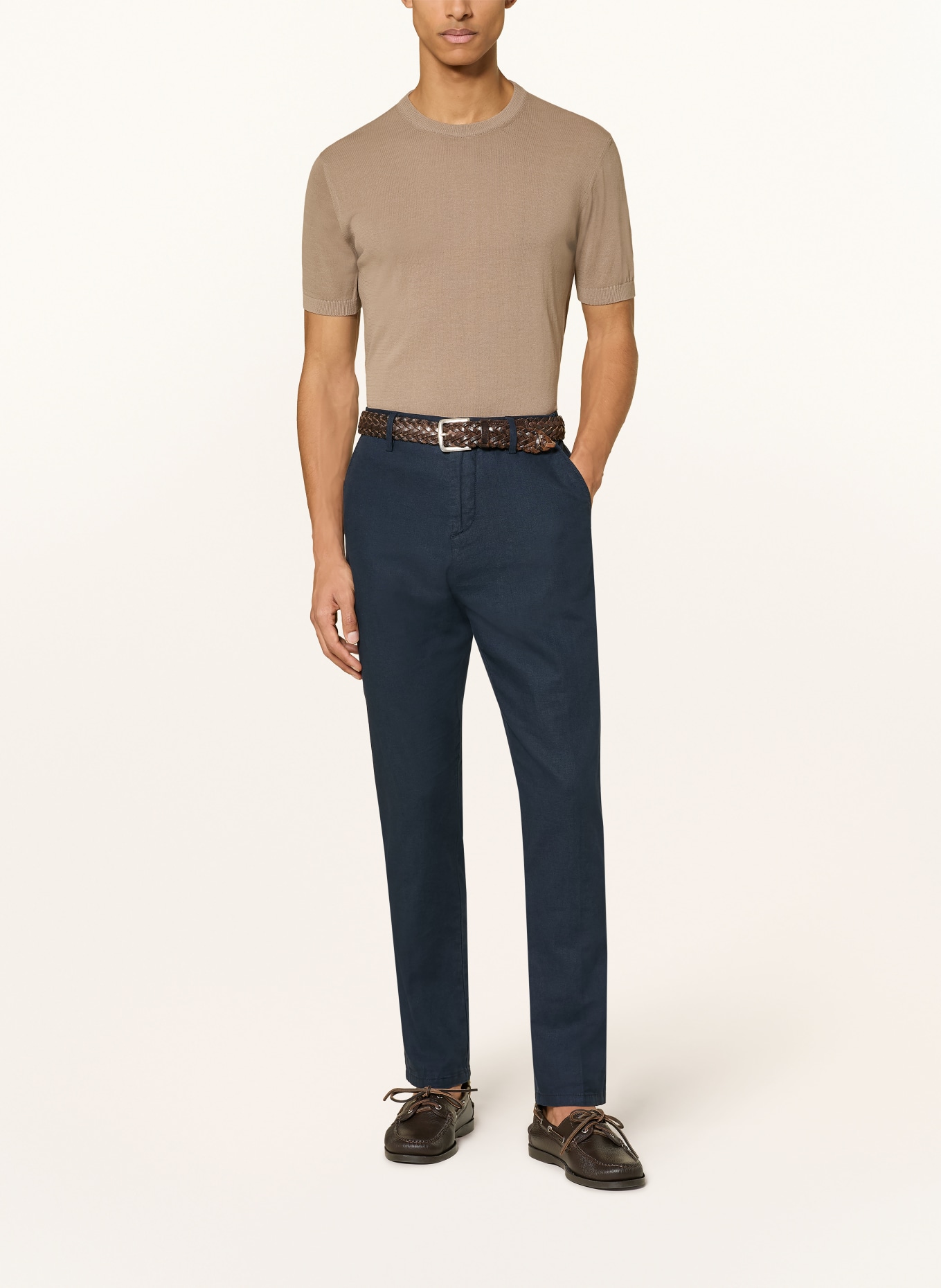 DISTRETTO 12 pull en maille: MARRON CLAIR