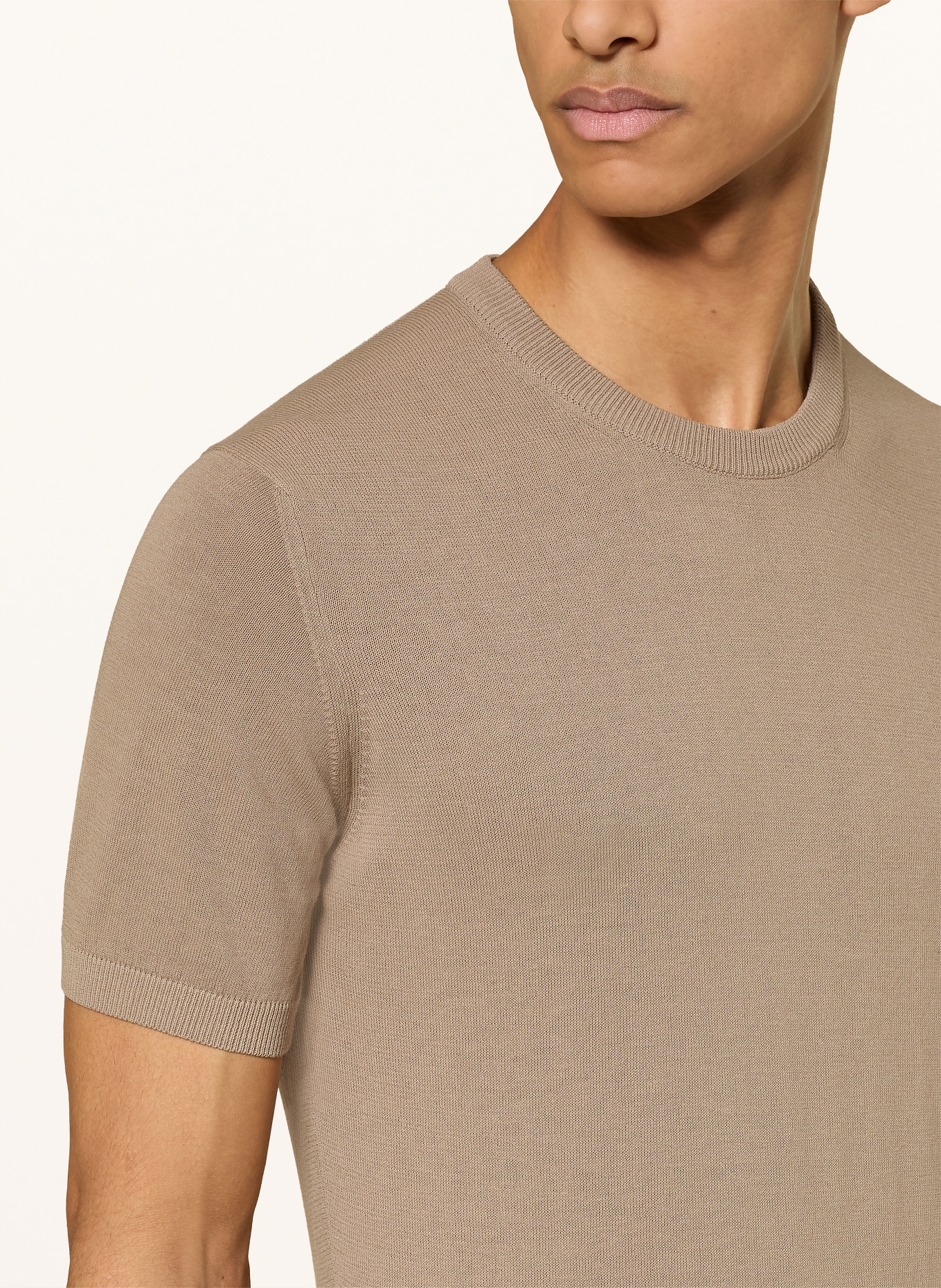 DISTRETTO 12 pull en maille: MARRON CLAIR