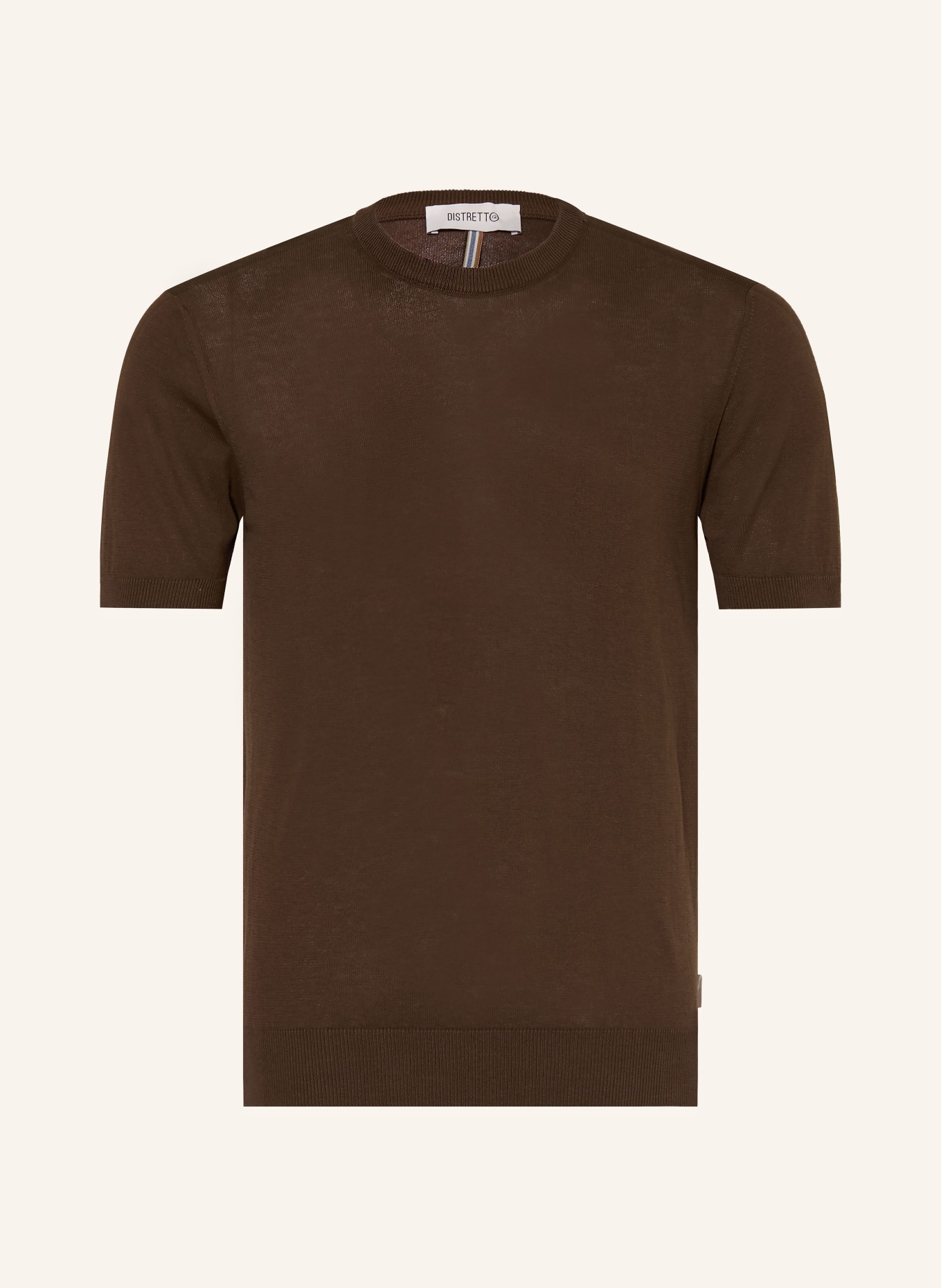 DISTRETTO 12 knit shirt: BROWN