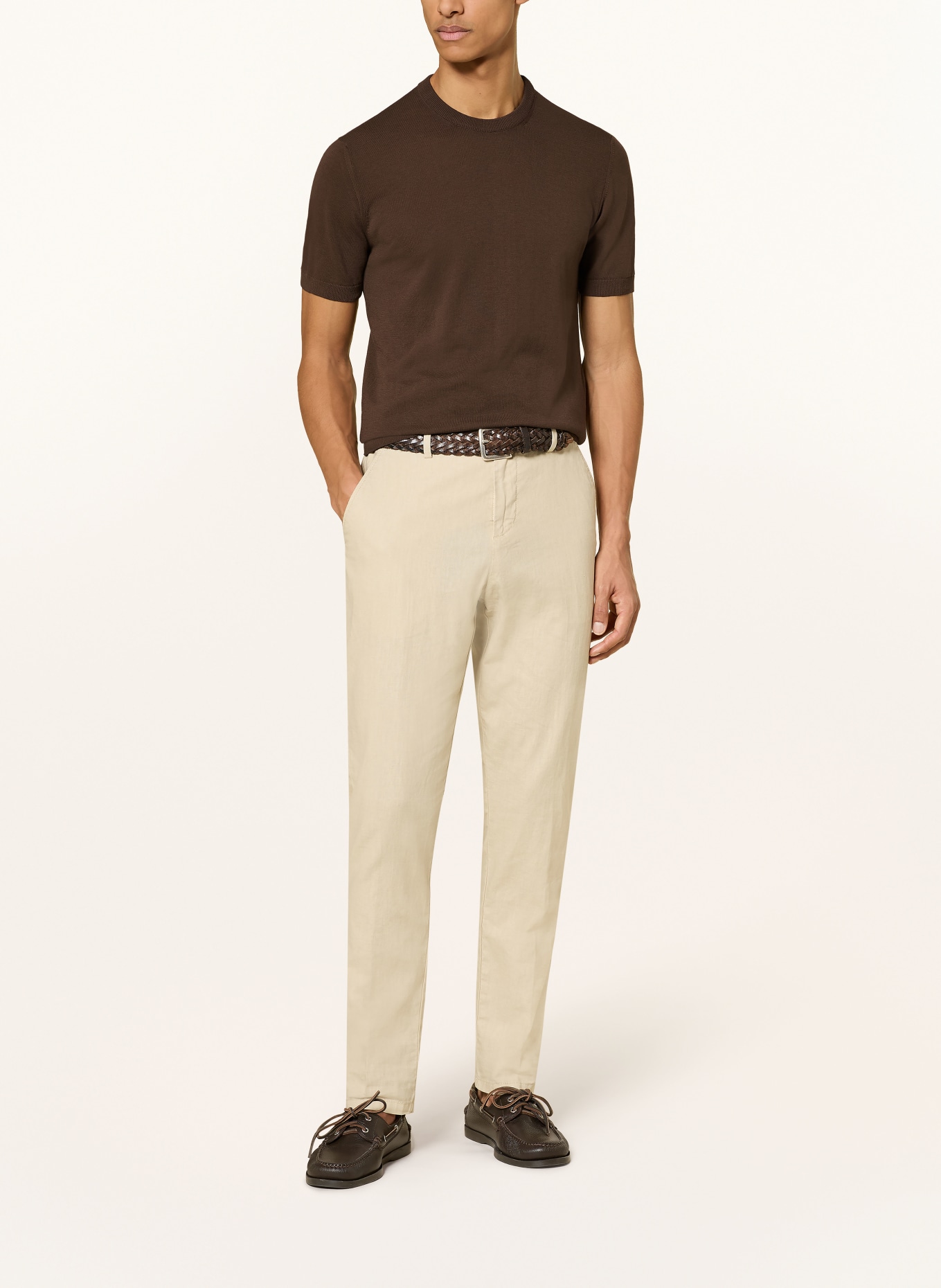 DISTRETTO 12 knit shirt: BROWN