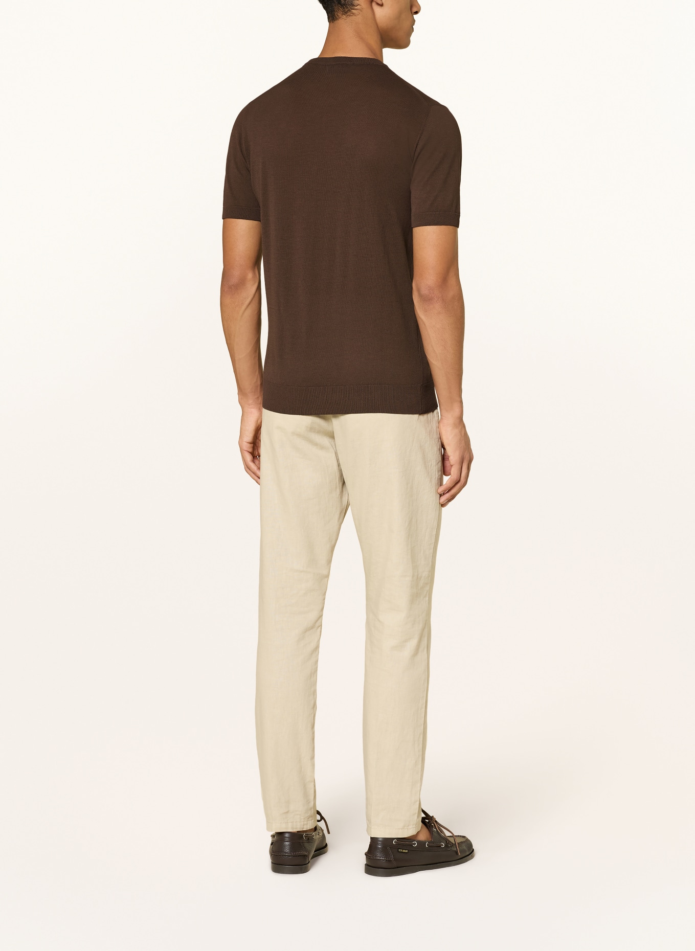 DISTRETTO 12 knit shirt: BROWN