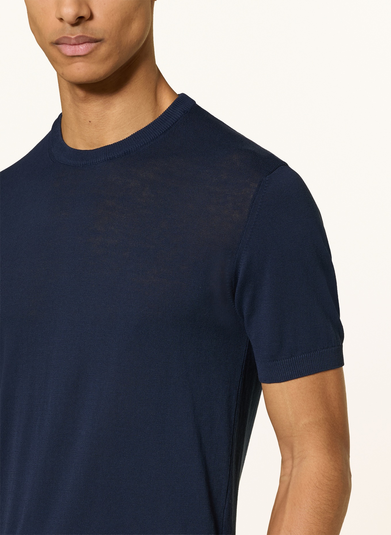 DISTRETTO 12 Strickshirt: DUNKELBLAU