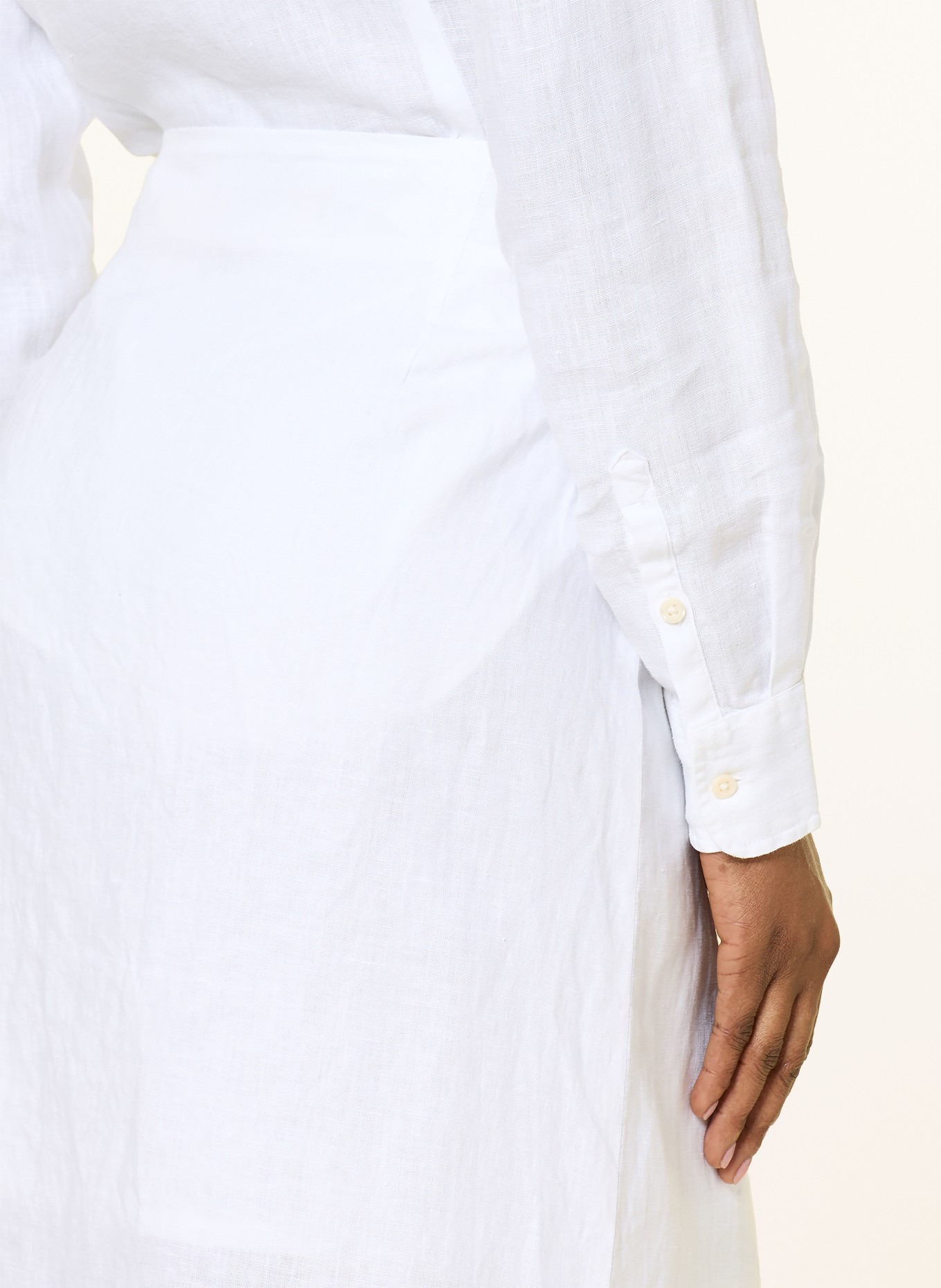 lilienfels Linnen rok: WIT