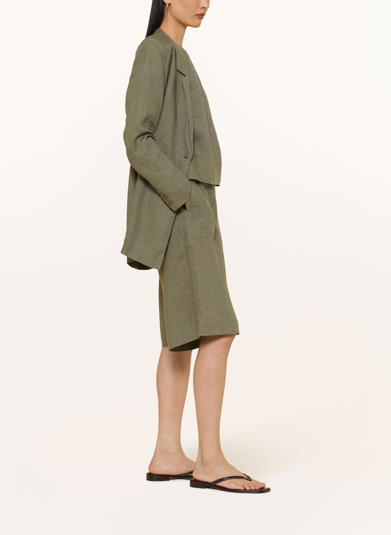 lilienfels Linnen short: OLIJF