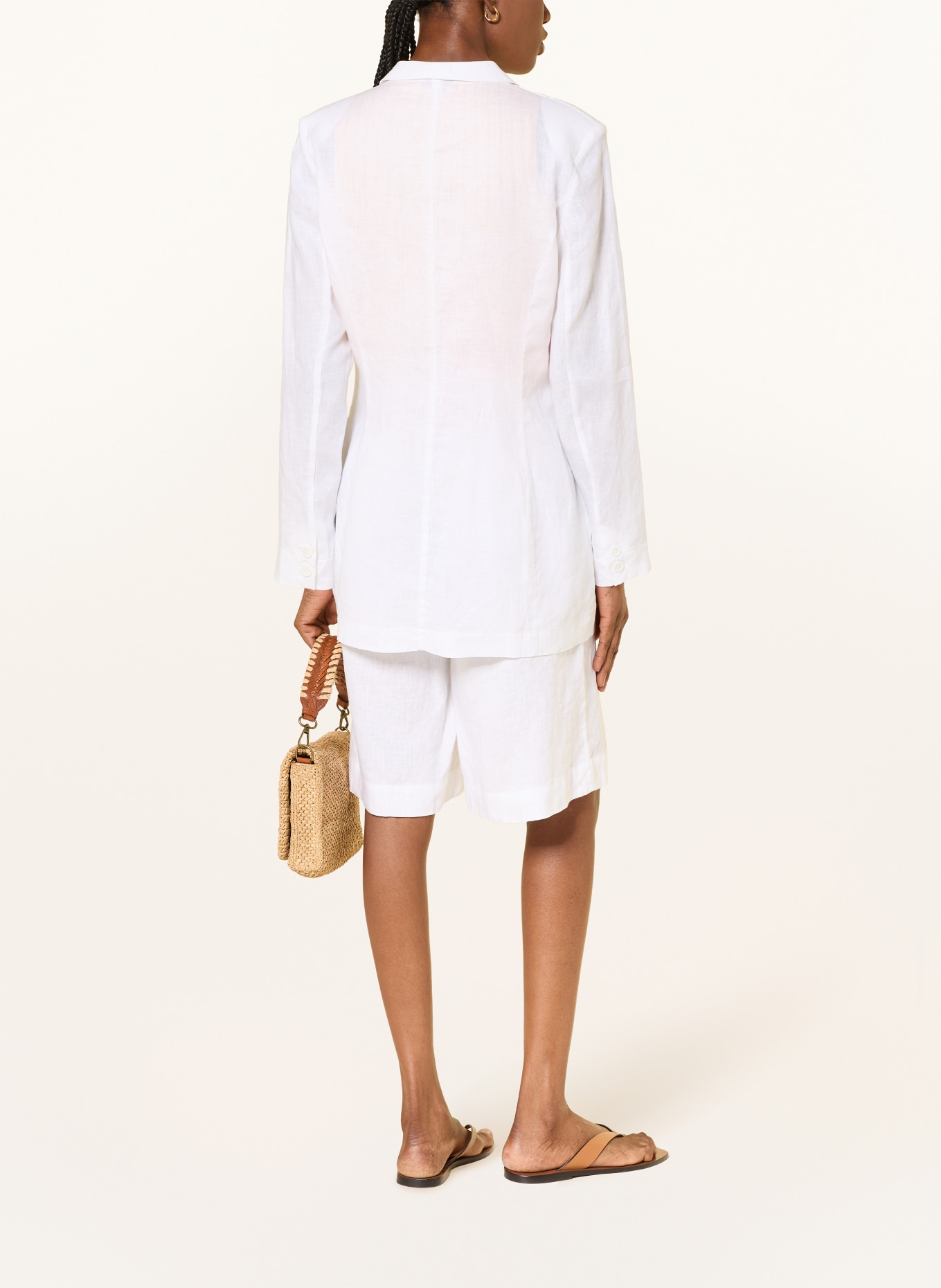 lilienfels Leinenblazer: WEISS