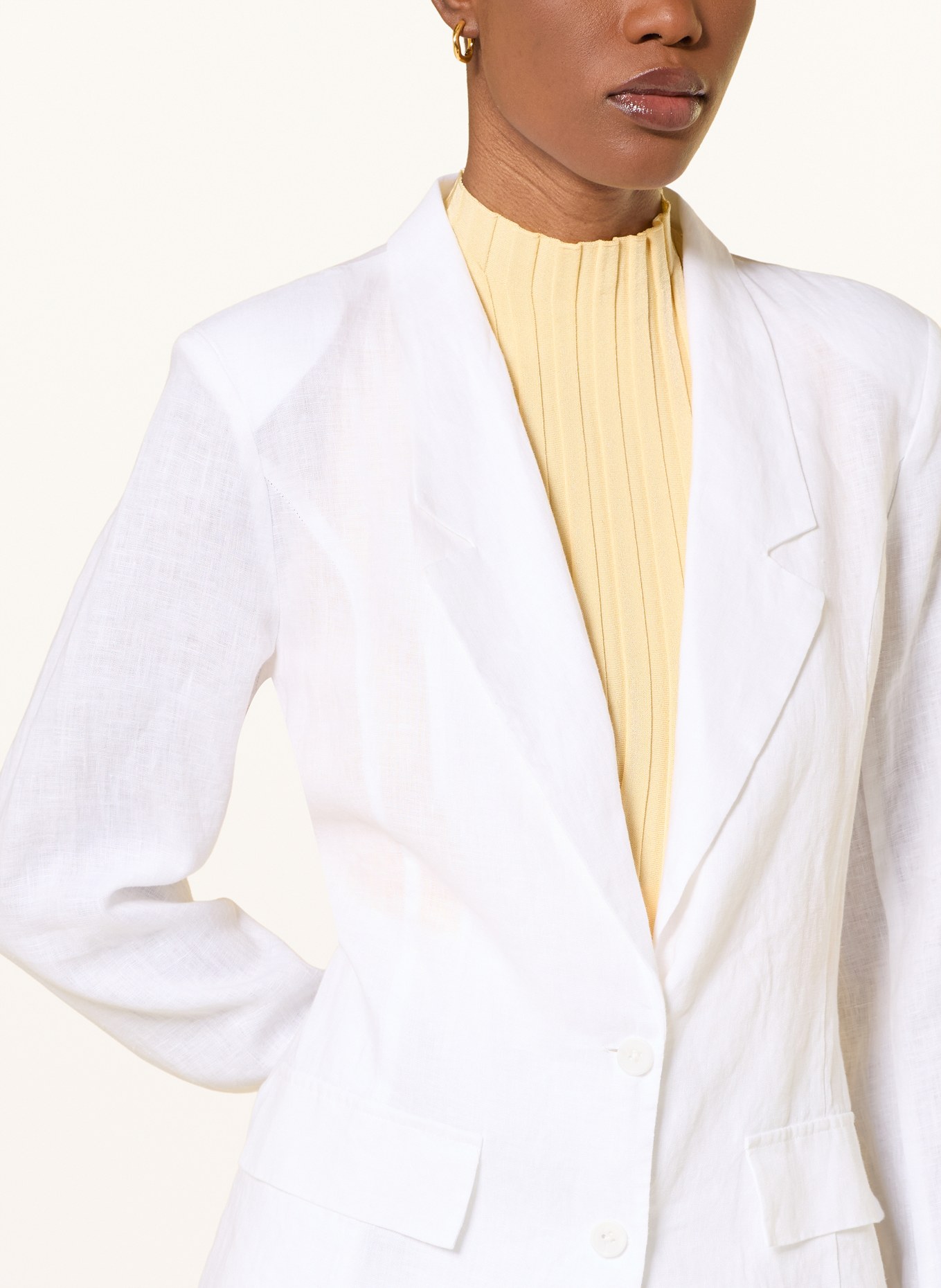 lilienfels Leinenblazer: WEISS