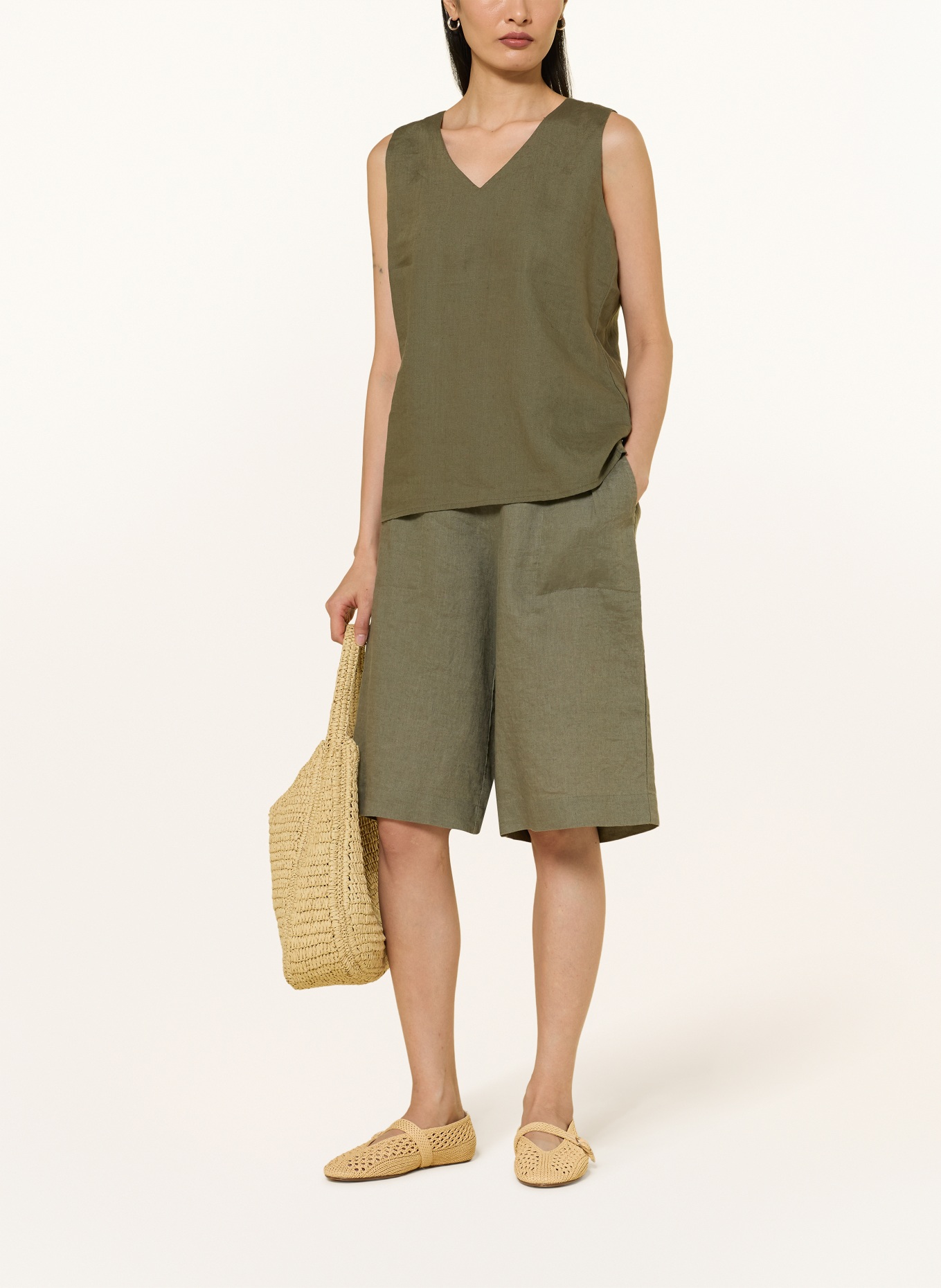 lilienfels Linnen top: OLIJF