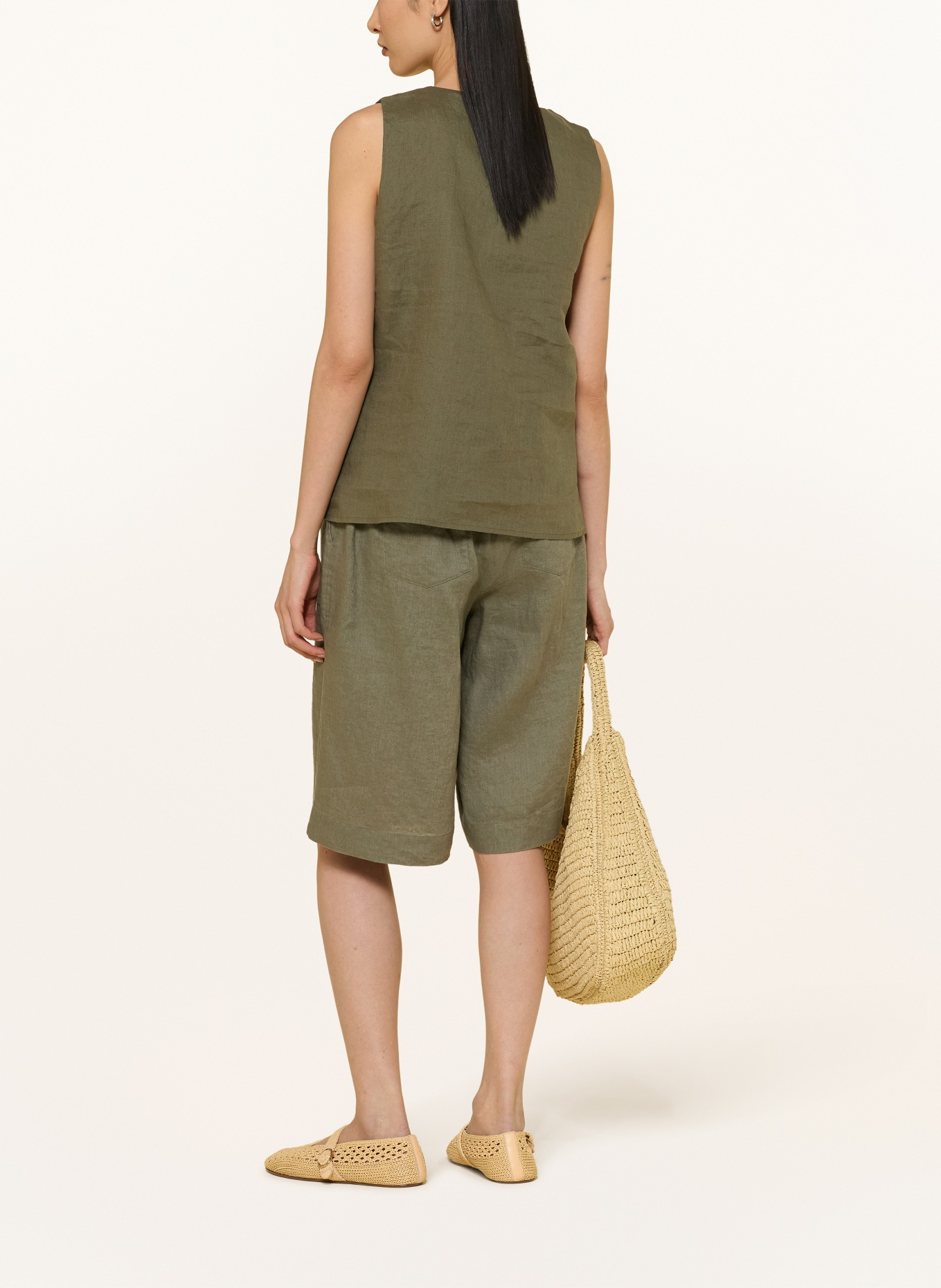 lilienfels Linnen top: OLIJF