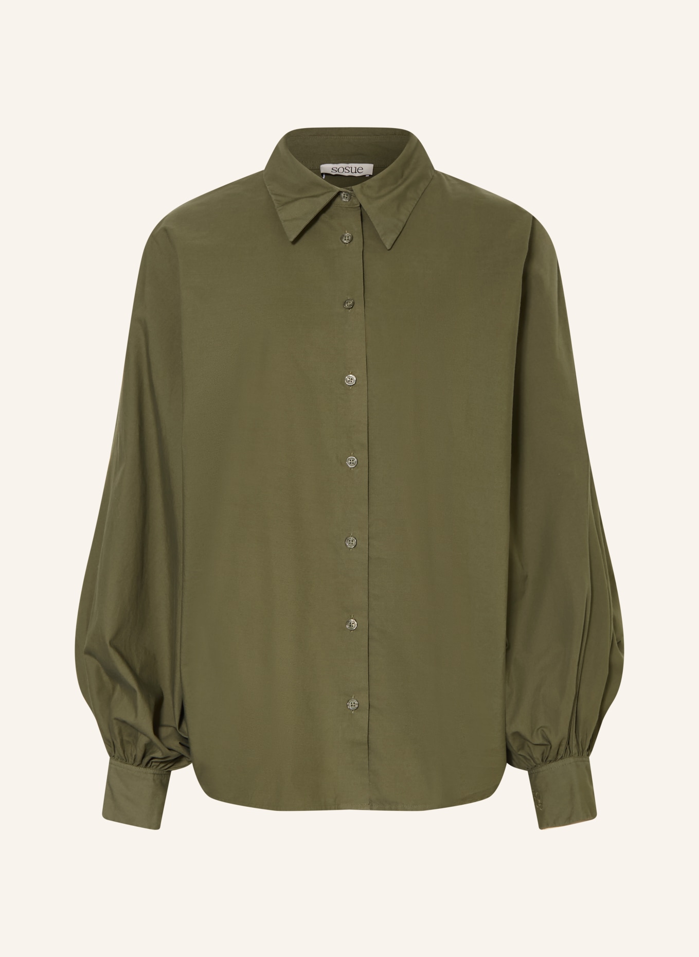 SoSUE Oversized-Hemdbluse ANTONIA: OLIV