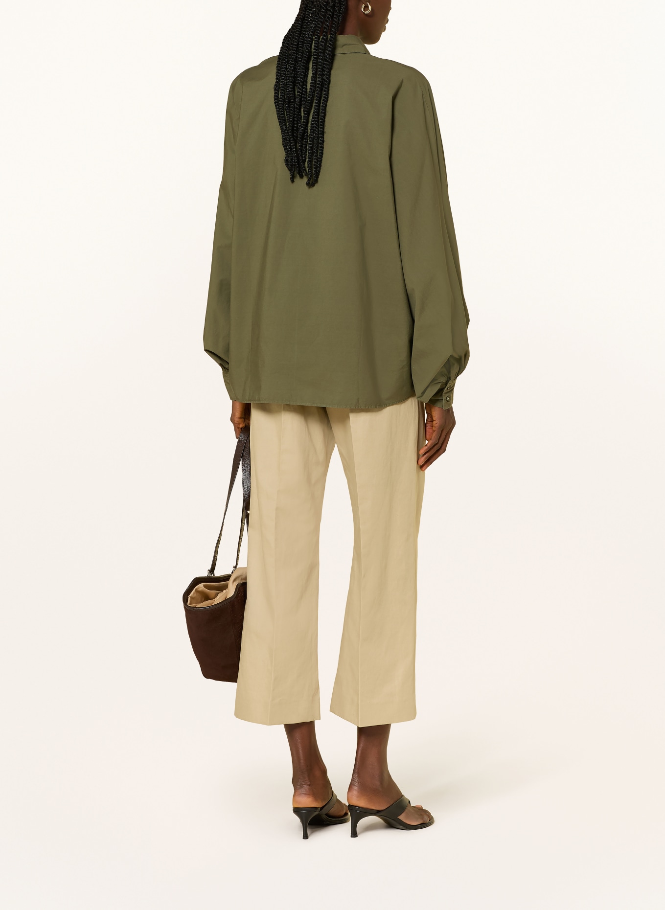 SoSUE Oversized-Hemdbluse ANTONIA: OLIV