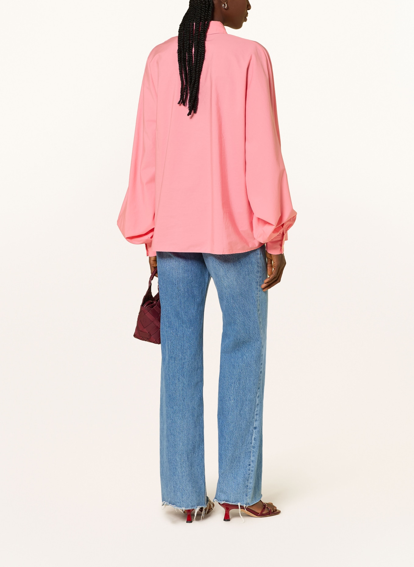 SoSUE Bluzka oversize ANTONIA: RÓŻOWY