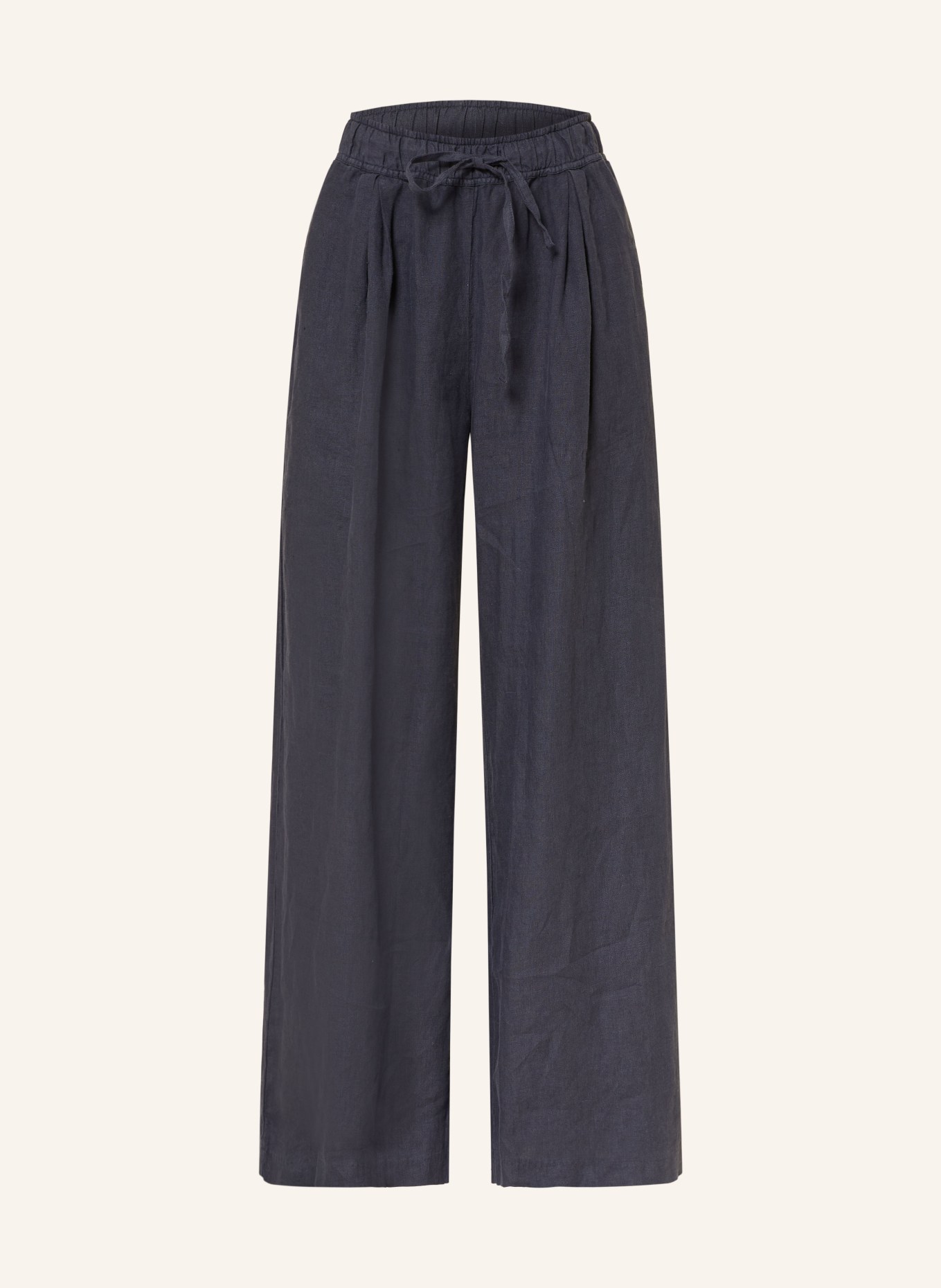 SoSUE Marlenehose JOSY aus Leinen: SCHWARZ