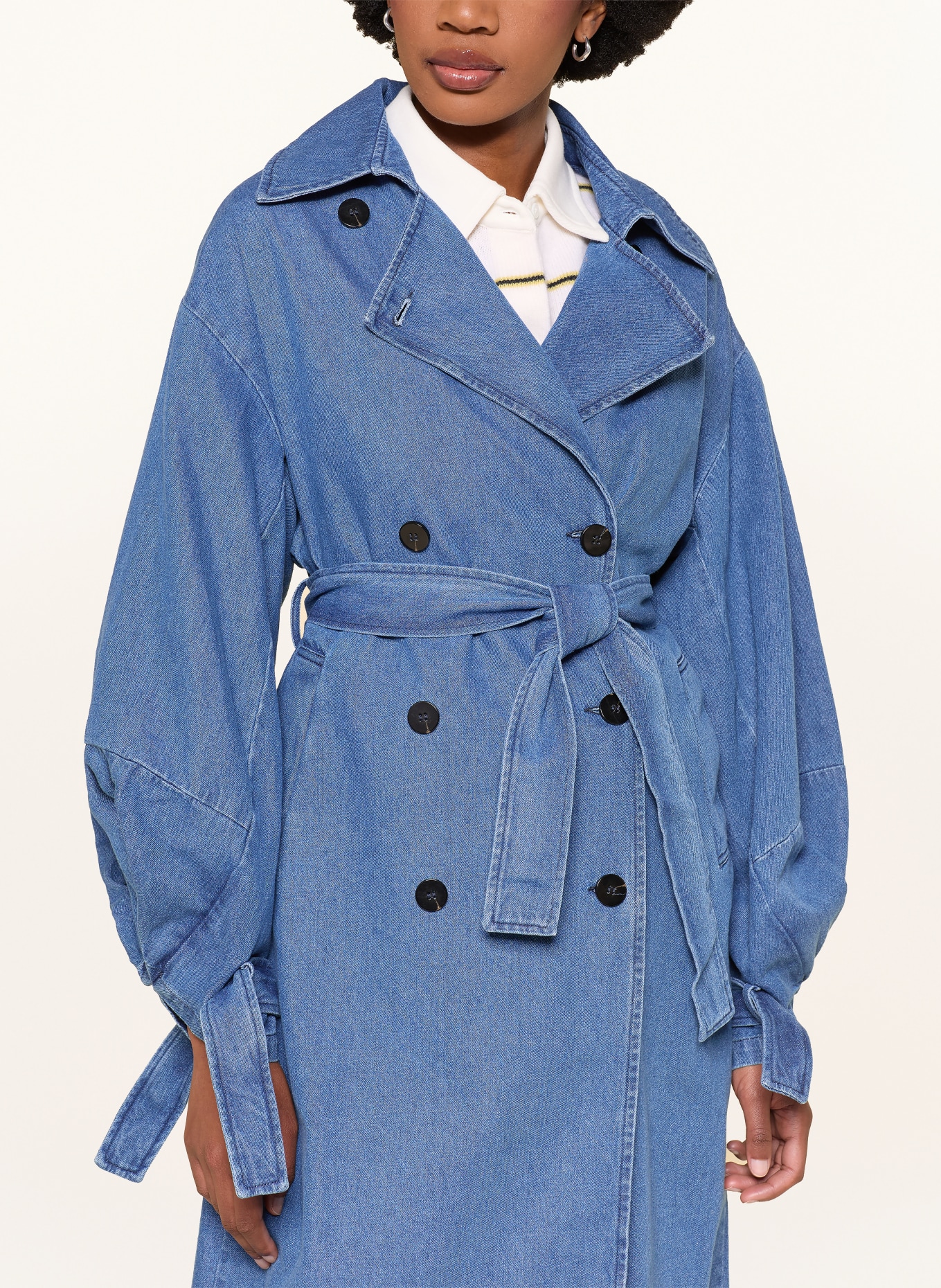 SoSUE ANTONIA denim coat: BLUE