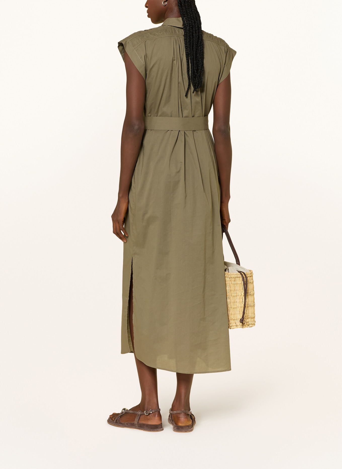 SoSUE Hemdblusenkleid MAUI: KHAKI