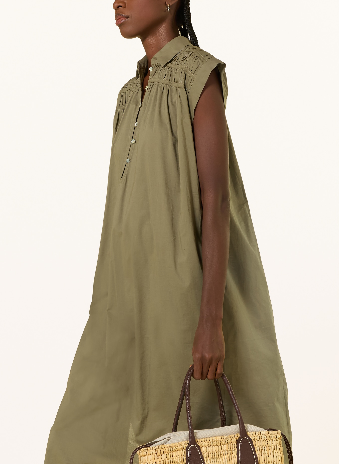 SoSUE Hemdblusenkleid MAUI: KHAKI
