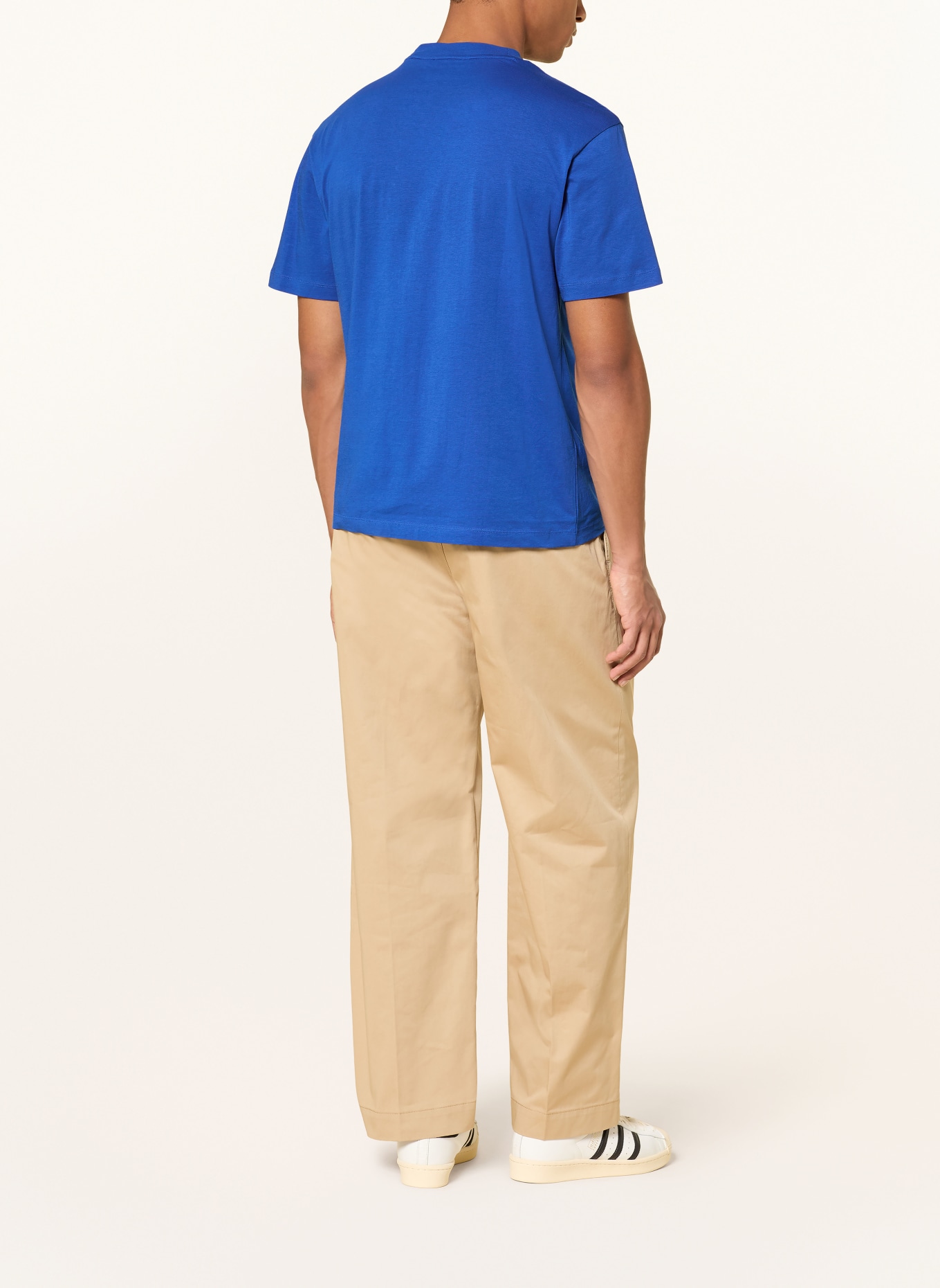 HUGO NICO T-shirt: BLUE / WHITE