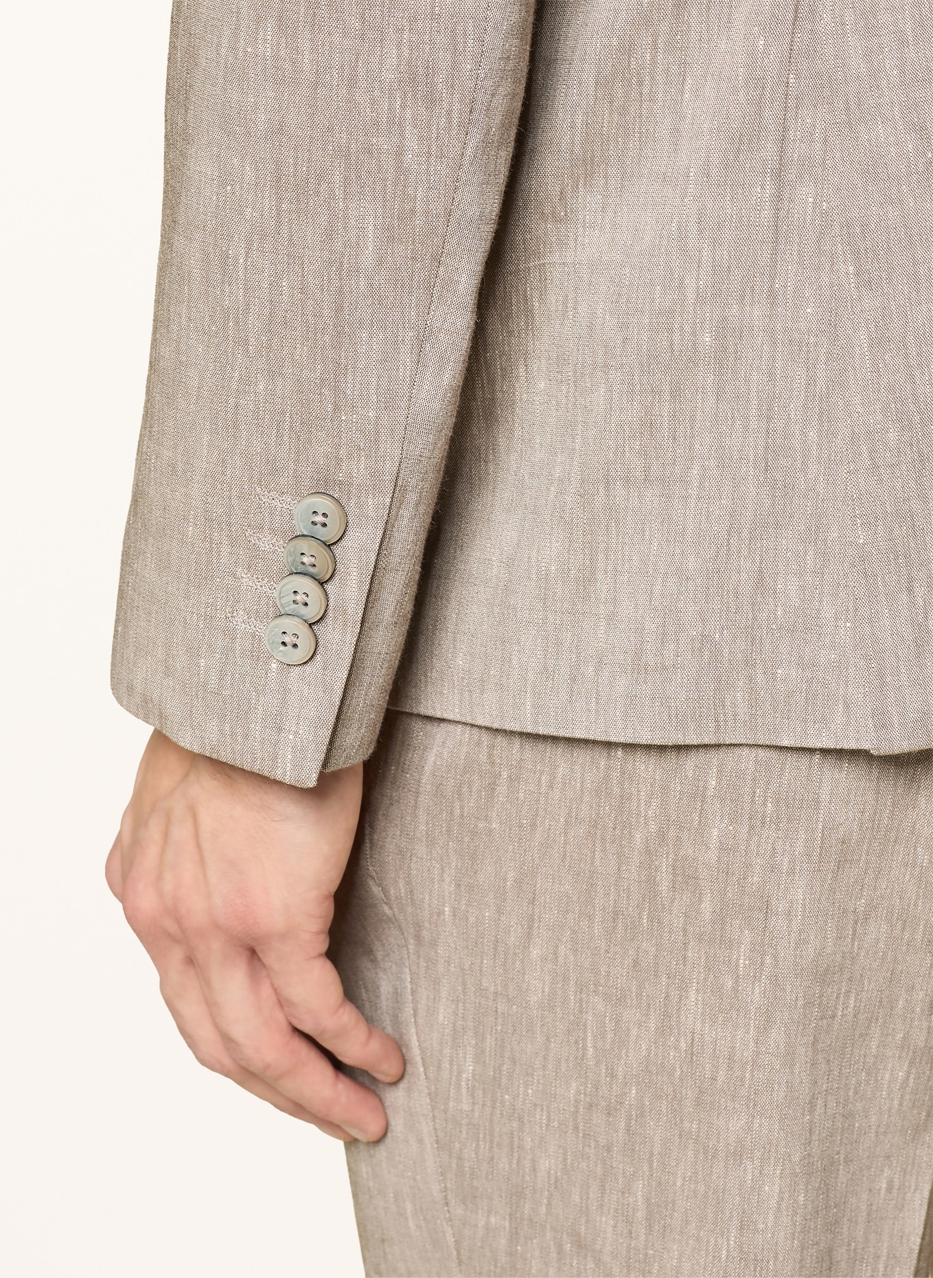 PAUL Anzugsakko Slim Fit mit Leinen: 250 dk beige