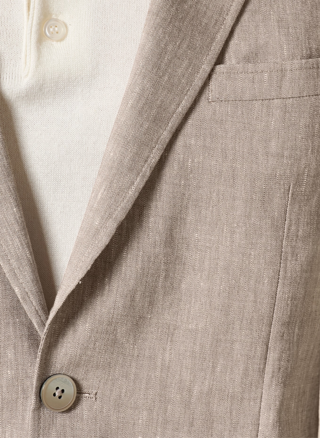PAUL Anzugsakko Slim Fit mit Leinen: 250 dk beige