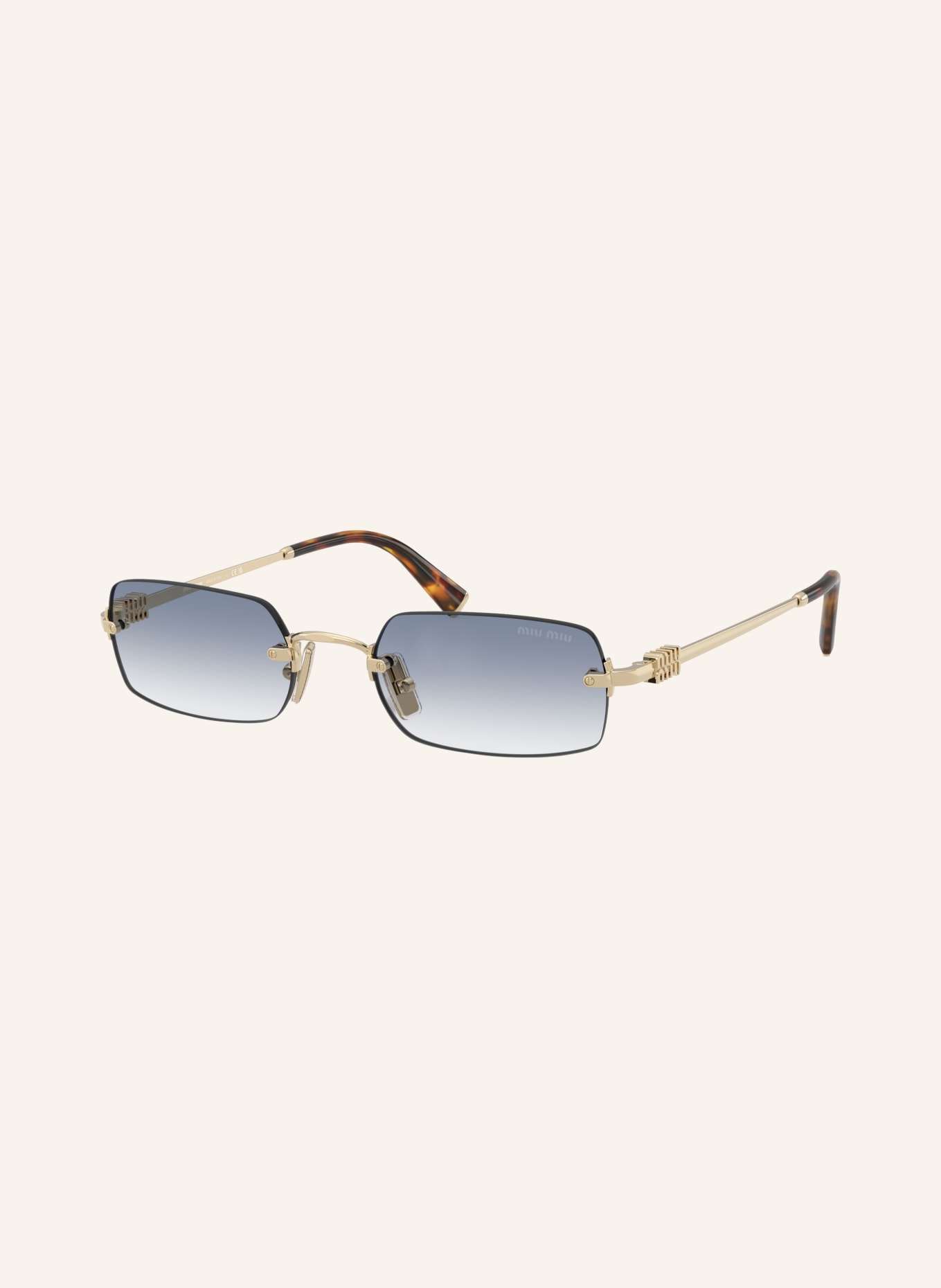 MIU MIU Sonnenbrille MUB50S: GOLD/ BLAU VERLAUF