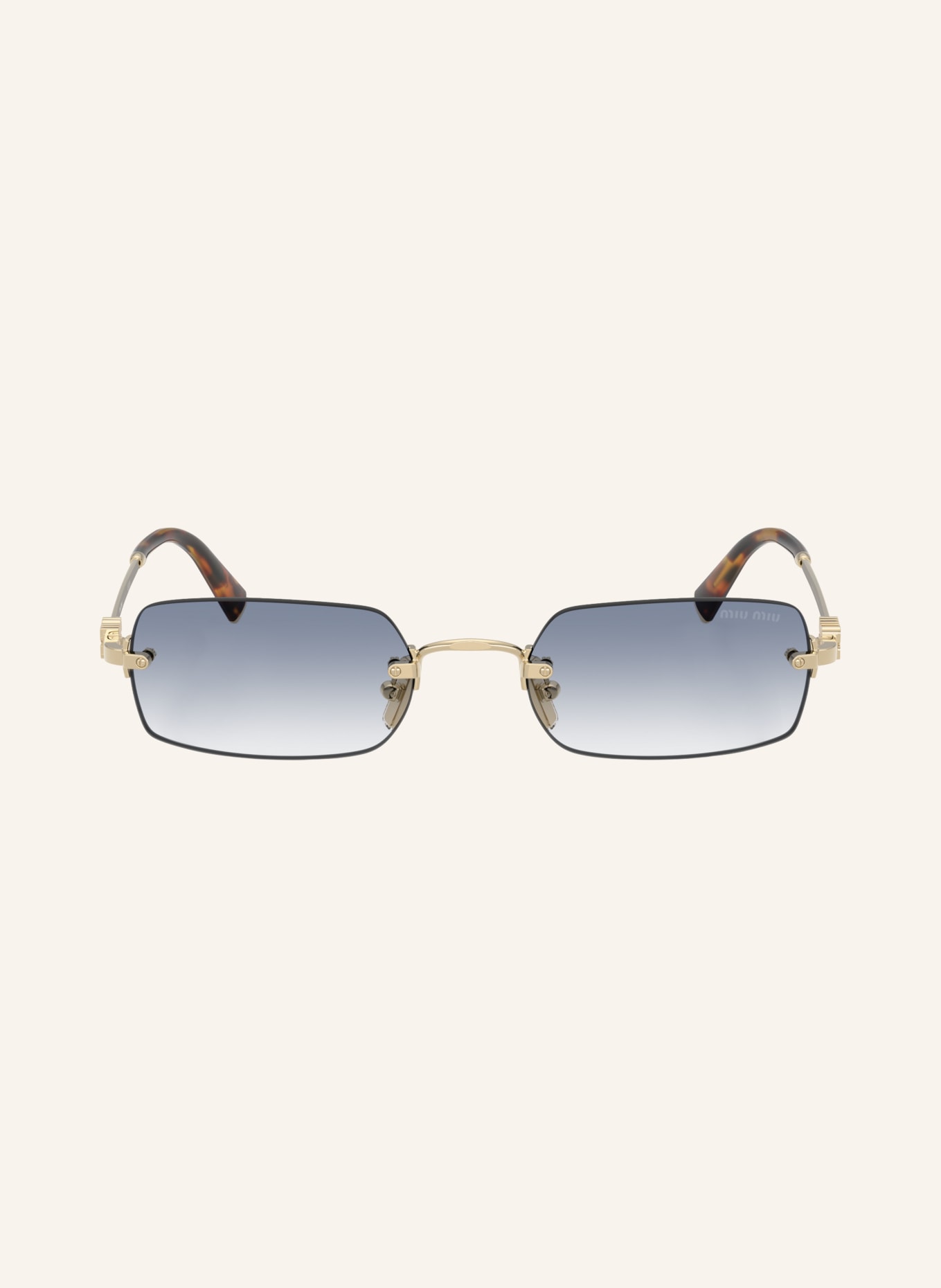 MIU MIU Sonnenbrille MUB50S: GOLD/ BLAU VERLAUF