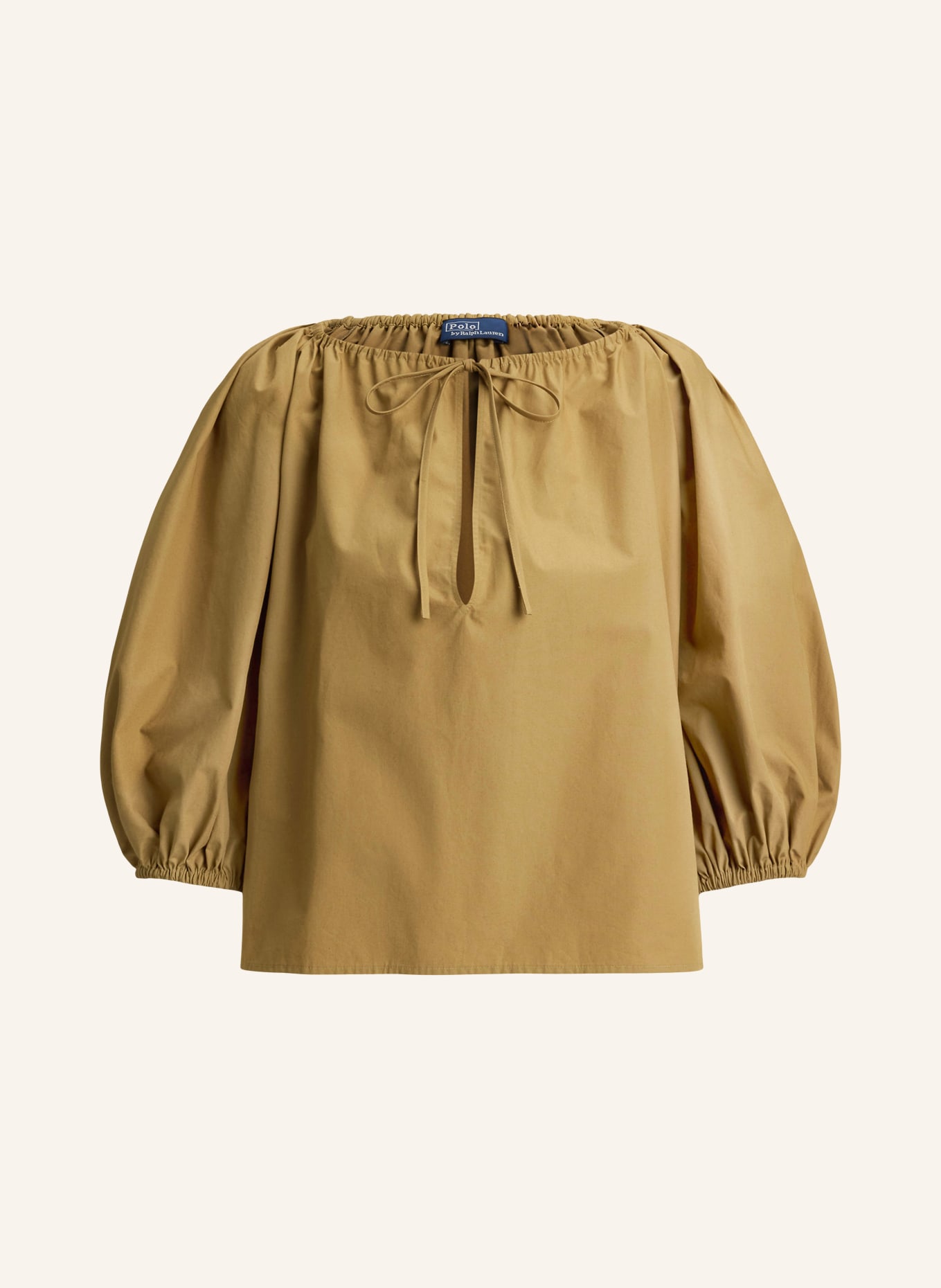 POLO RALPH LAUREN Blouse shirt with 3/4 sleeves: CAMEL