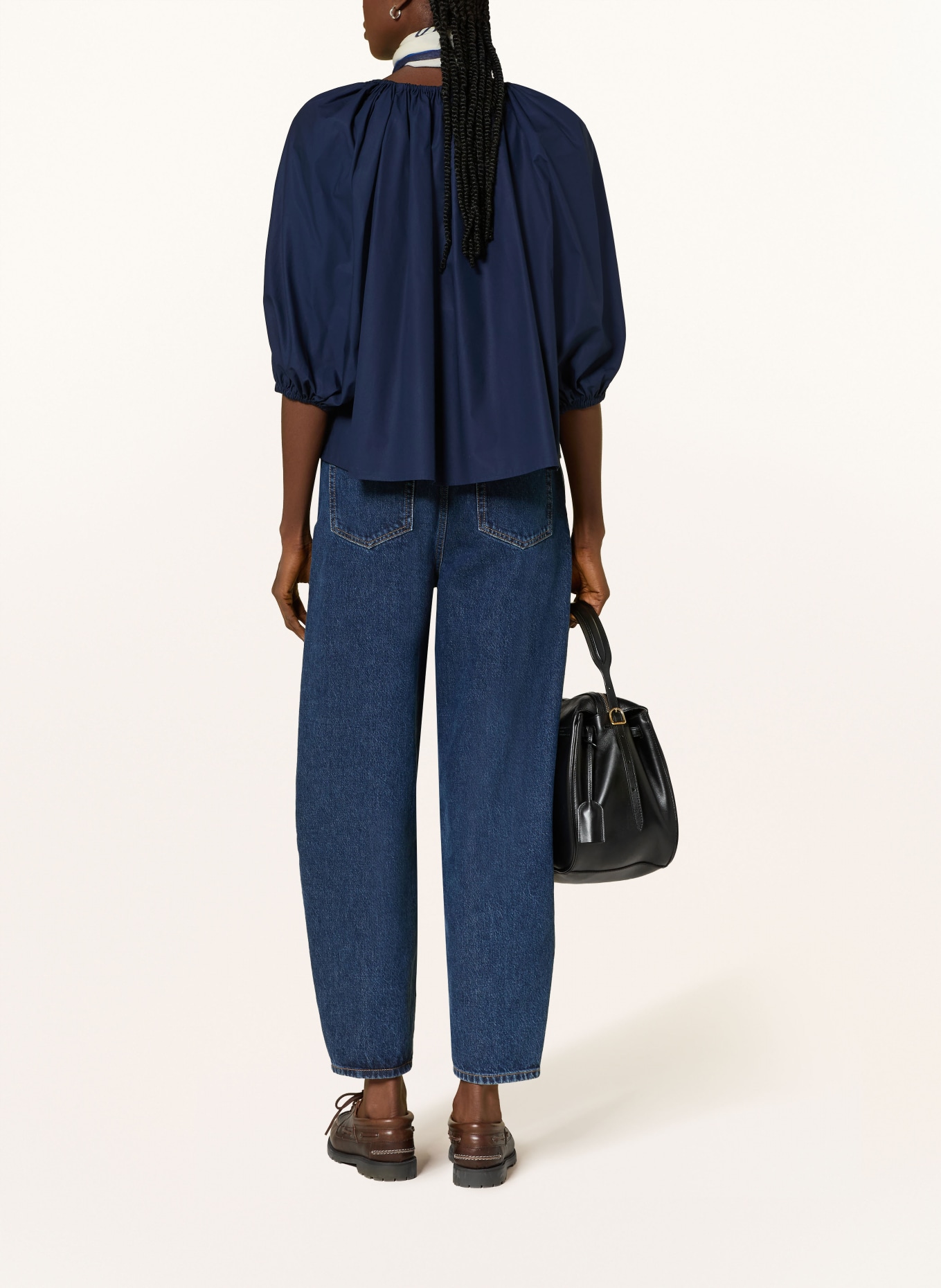 POLO RALPH LAUREN Blůza s 3/4 rukávem: TMAVĚ MODRÁ