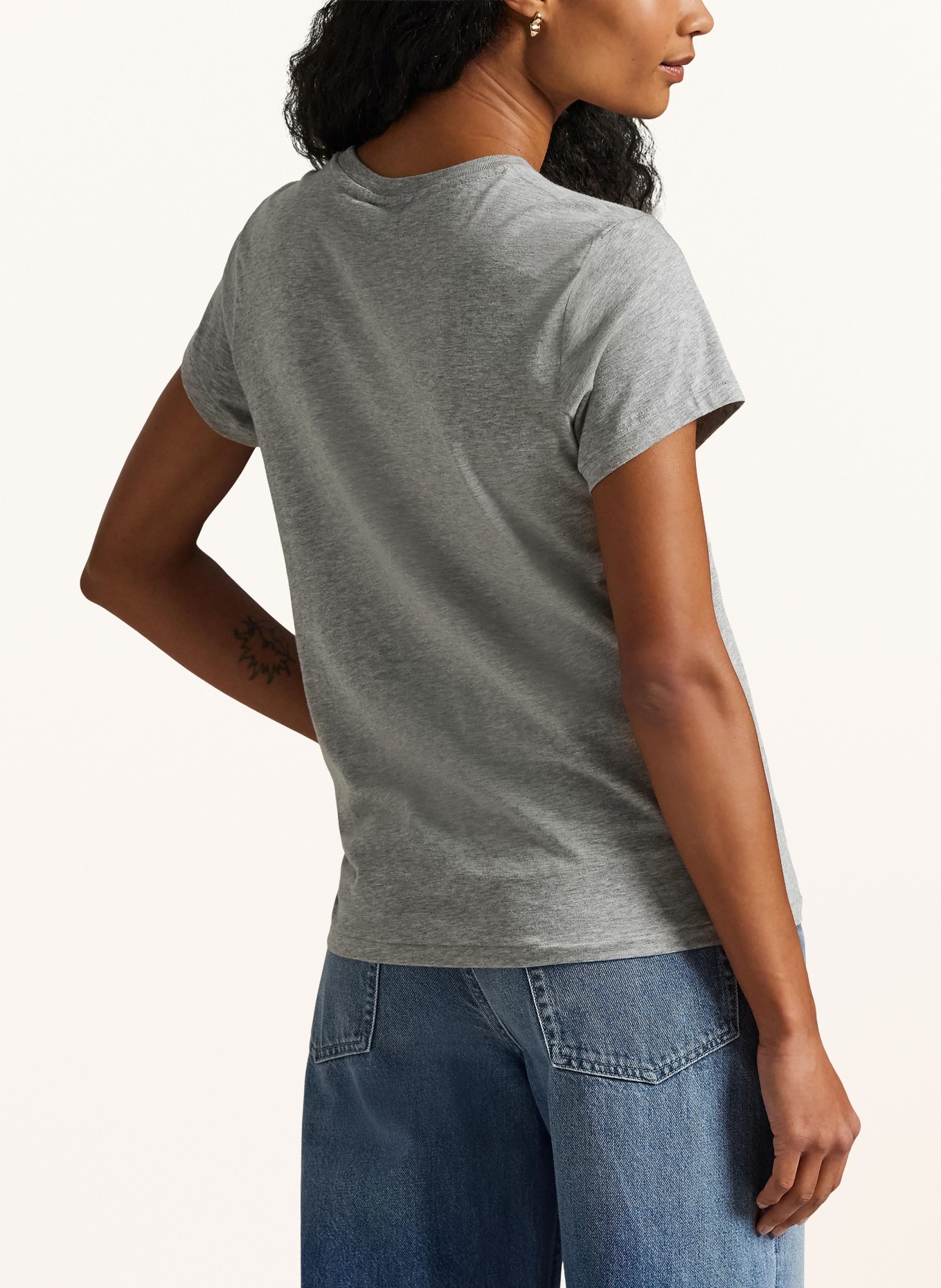 POLO RALPH LAUREN tričko: ŠEDÁ