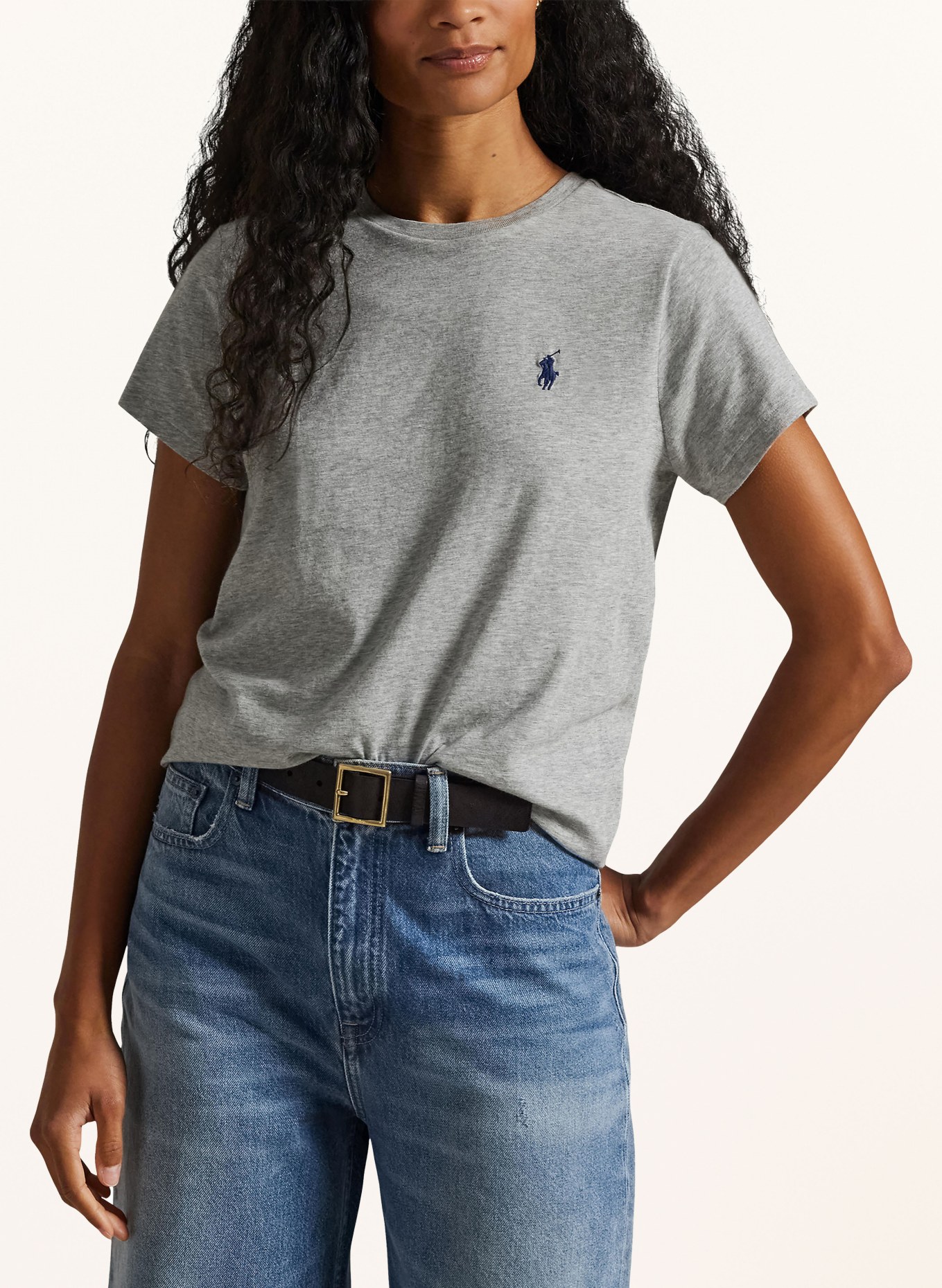 POLO RALPH LAUREN tričko: ŠEDÁ