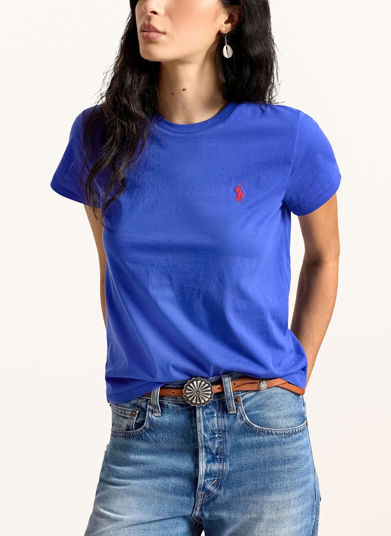 POLO RALPH LAUREN koszulka: GRANATOWY / CZERWONY