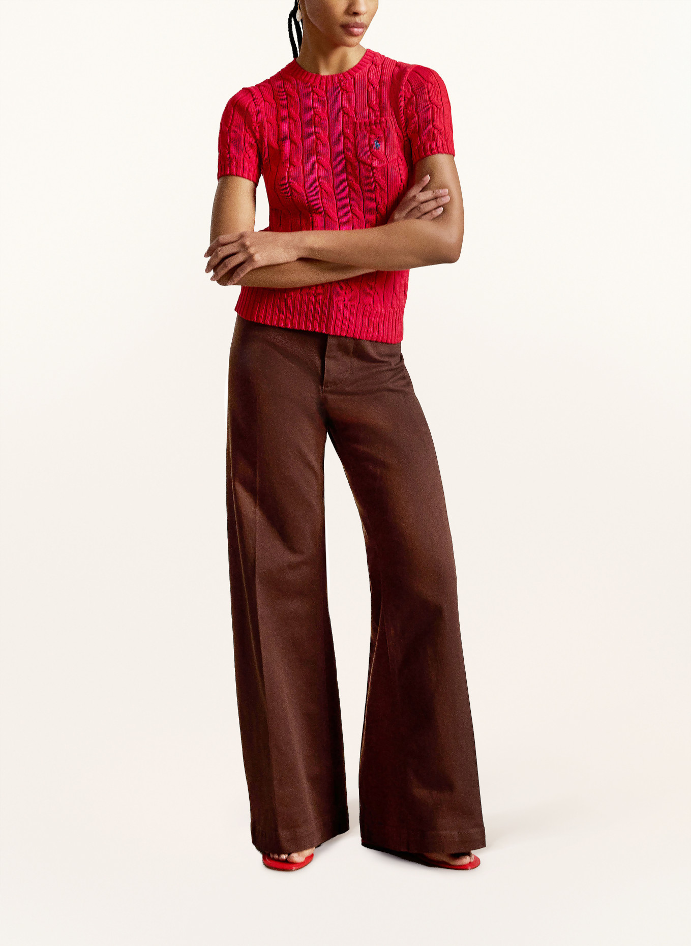 POLO RALPH LAUREN Strickshirt: ROT