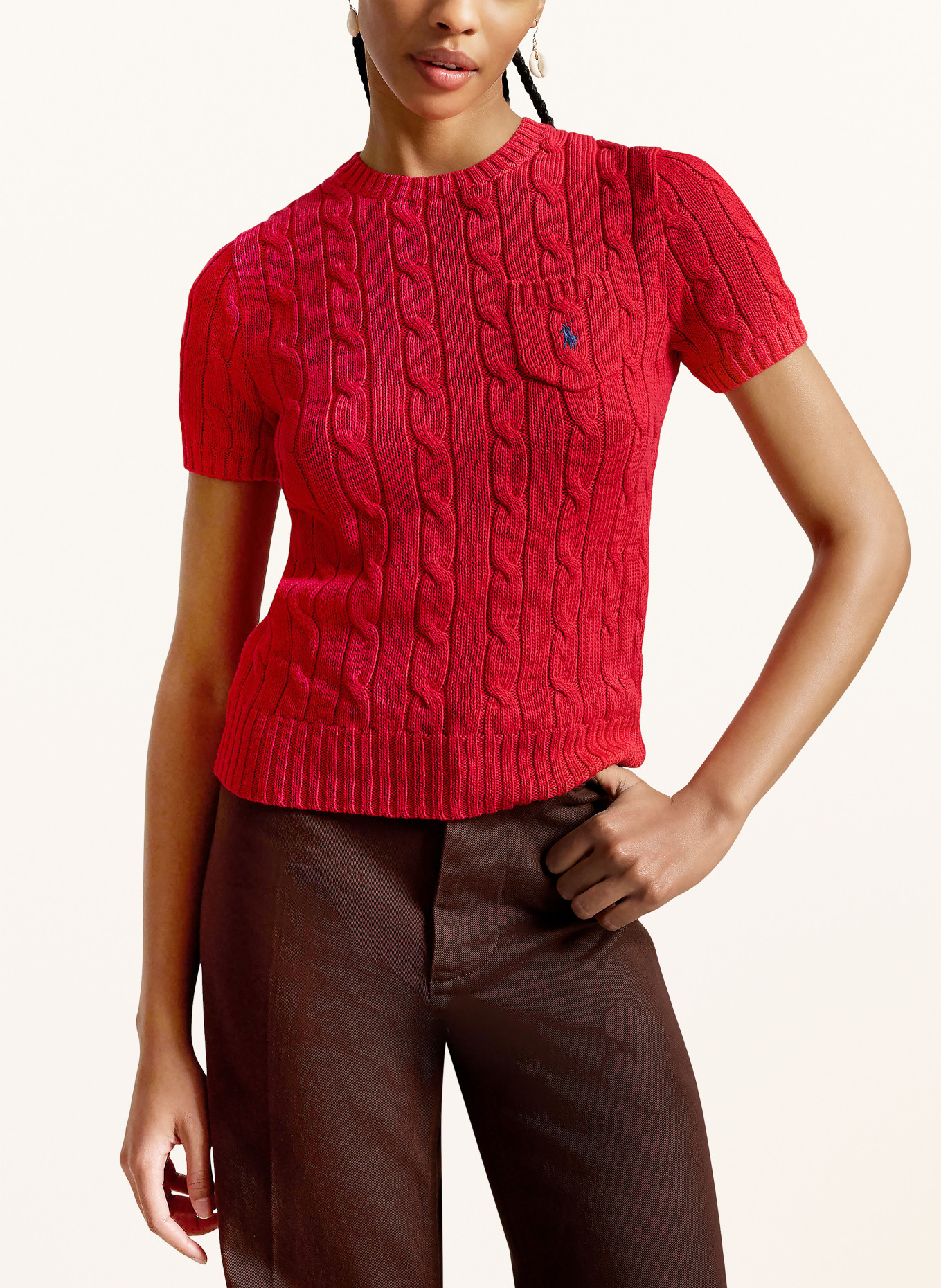 POLO RALPH LAUREN Strickshirt: ROT