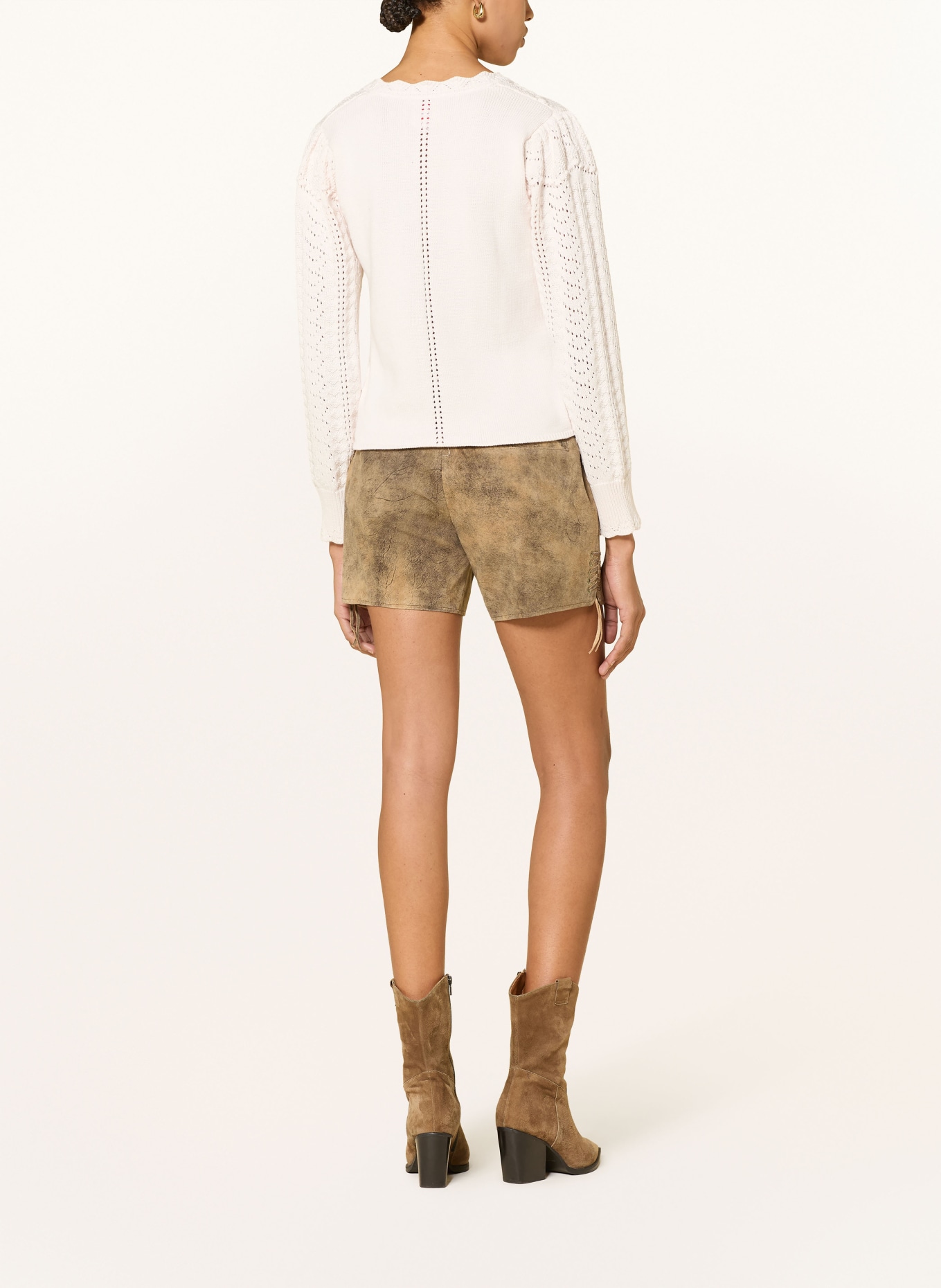 Spieth & Wensky Traditionele leren broek HEIDE: LICHTBRUIN