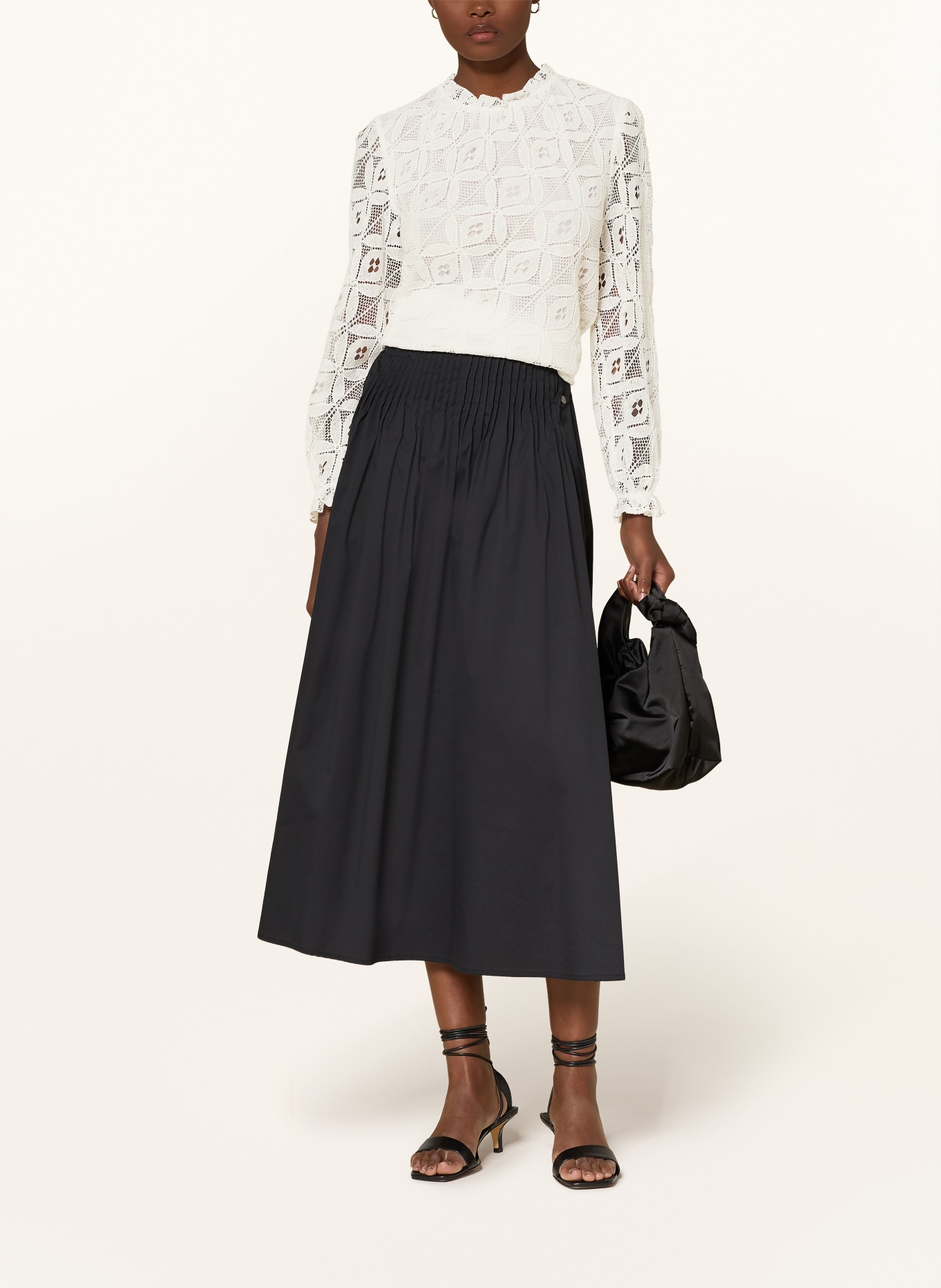 Spieth & Wensky Dirndlbluse HILDA aus Spitze: WEISS