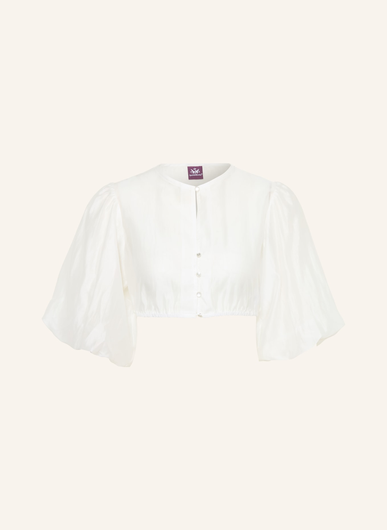 Spieth & Wensky Dirndlbluse HEIDEMARIE: WEISS