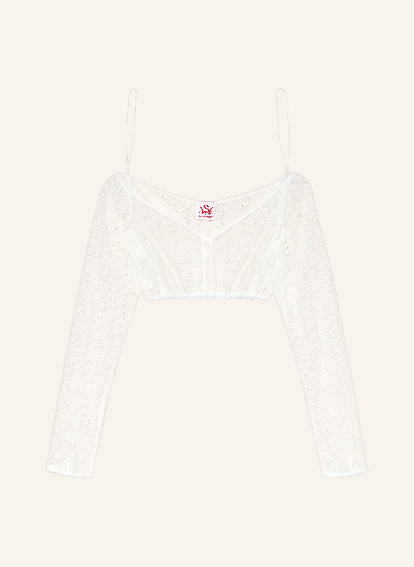Spieth & Wensky Dirndlbluse HILDIS aus Spitze: WEISS