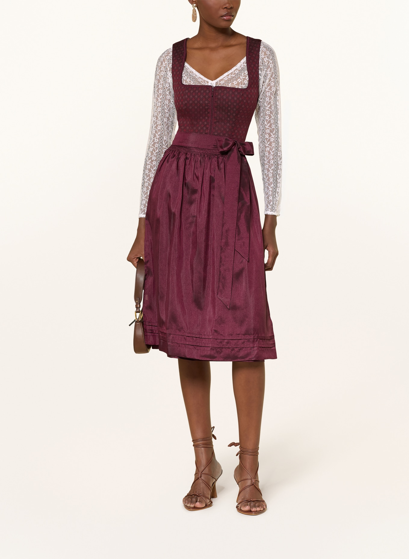 Spieth & Wensky Dirndlbluse HILDIS aus Spitze: WEISS