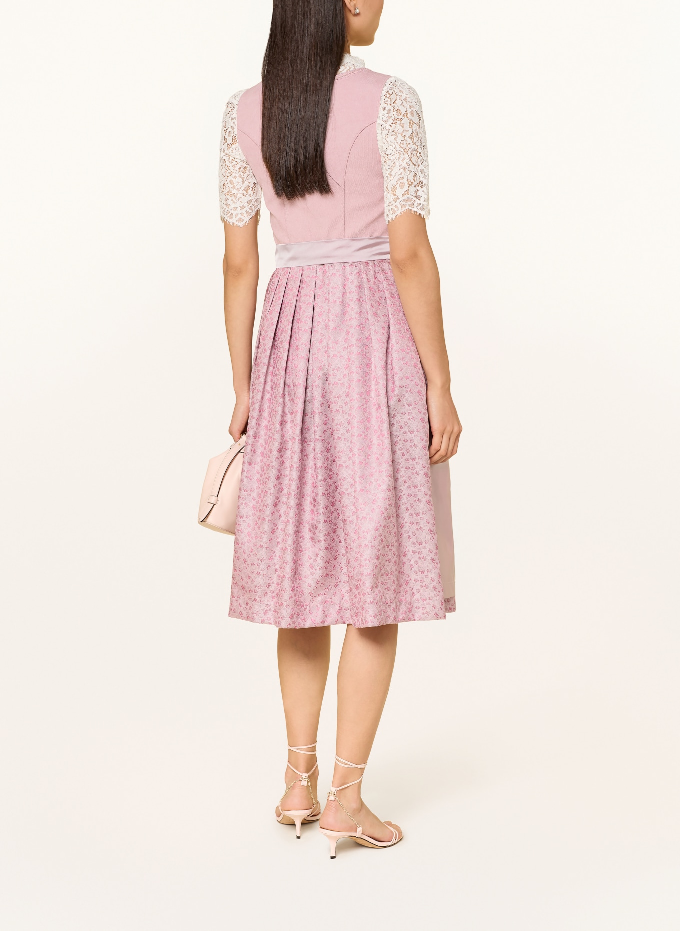 Spieth & Wensky Dirndl HOLMA im Materialmix: ROSA / ROSÉ