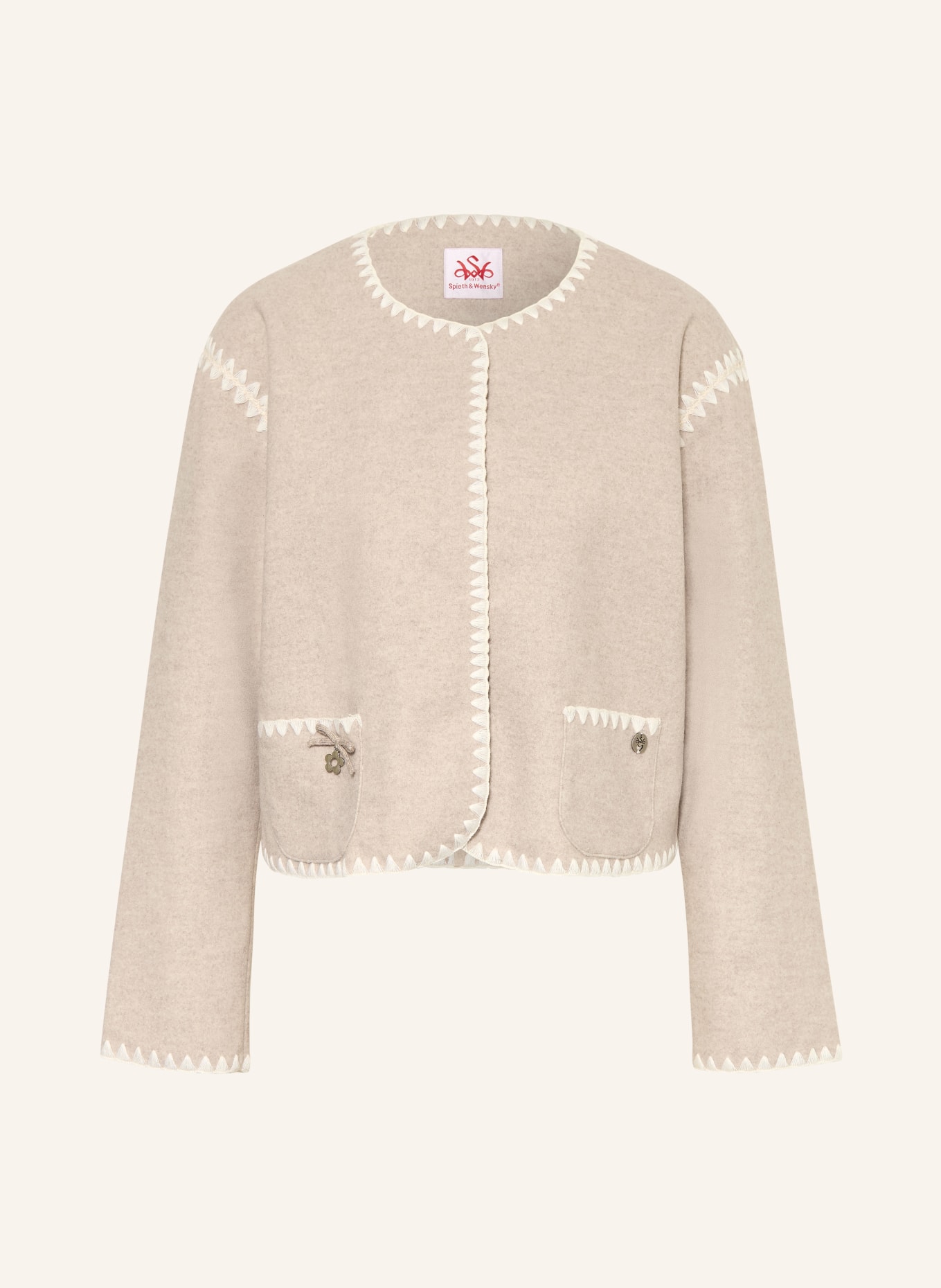 Spieth & Wensky Janker HAMMELBURG: BEIGE / CRÈME