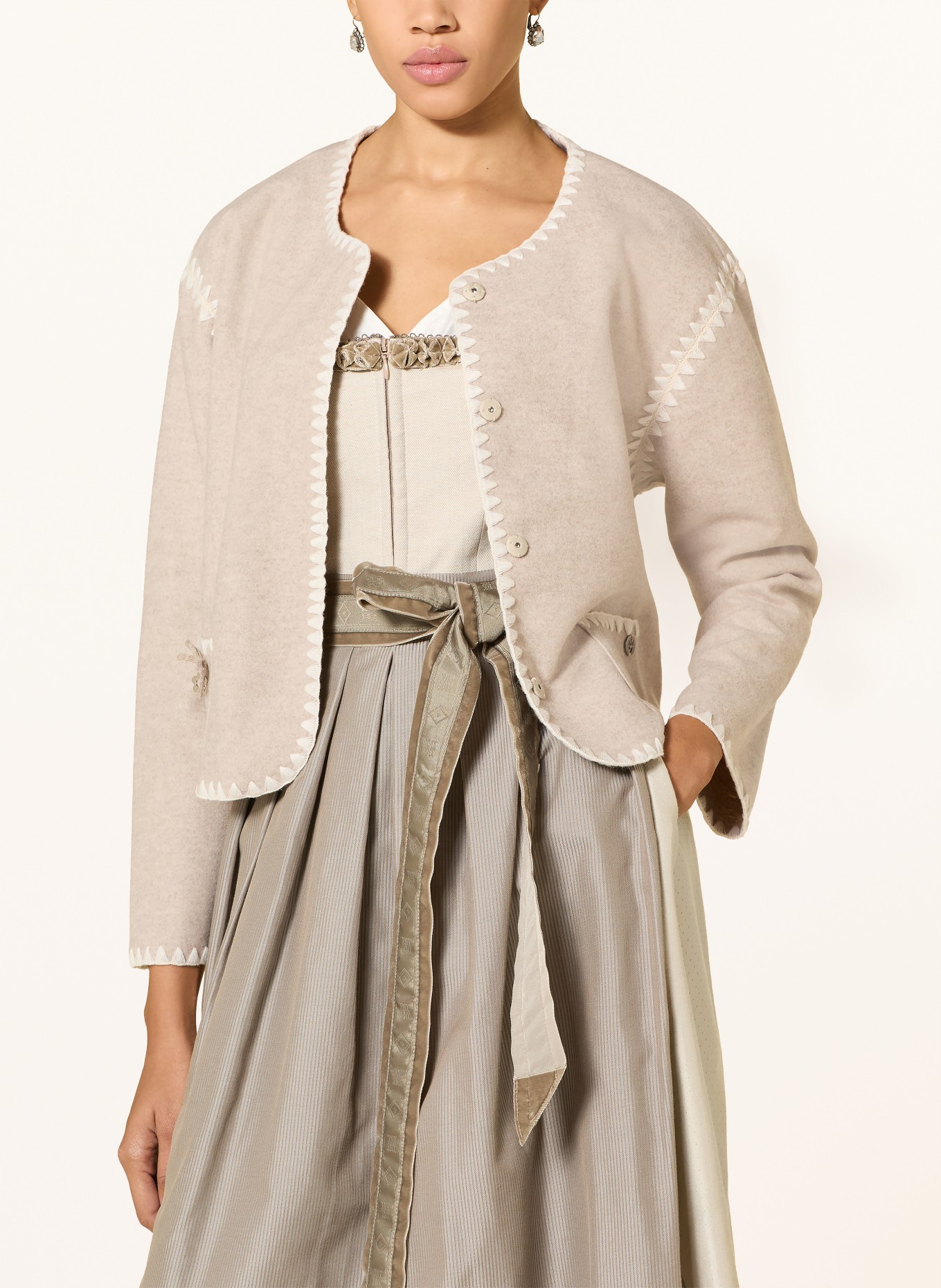 Spieth & Wensky Janker HAMMELBURG: BEIGE / CRÈME