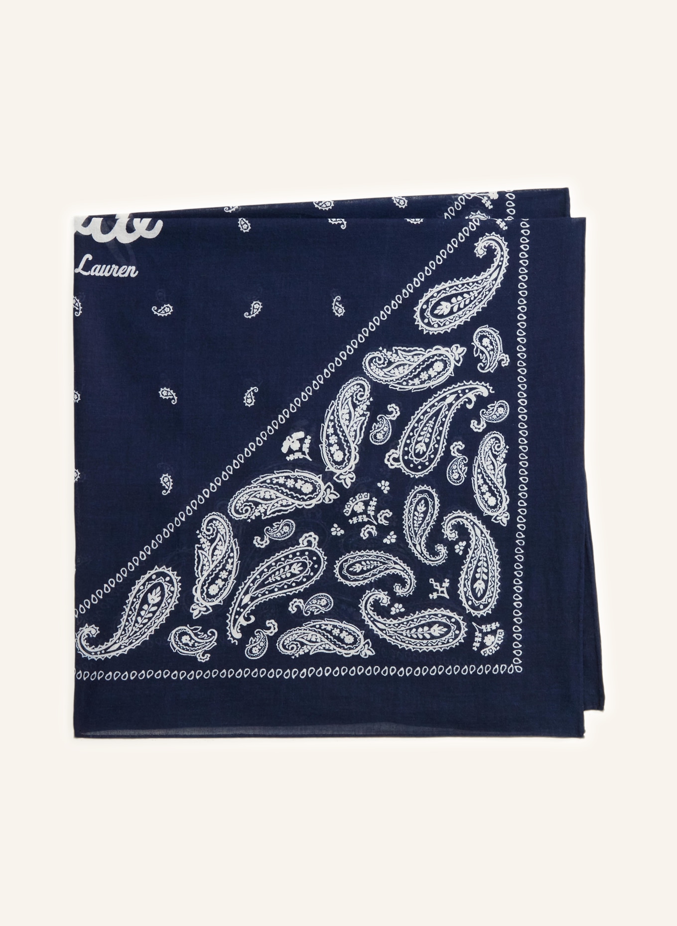 POLO RALPH LAUREN chustka: GRANATOWY / BIAŁY