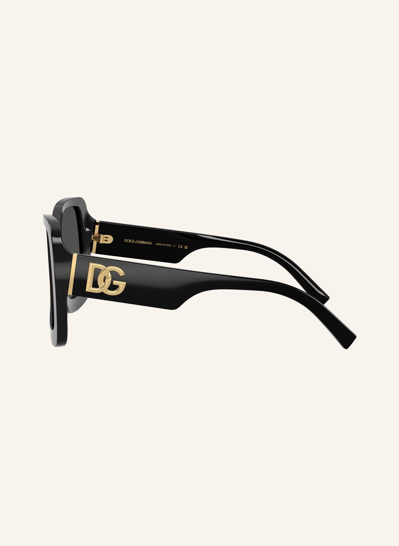 DOLCE & GABBANA Lunettes de soleil DG4513: NOIR/ GRIS FONCÉ