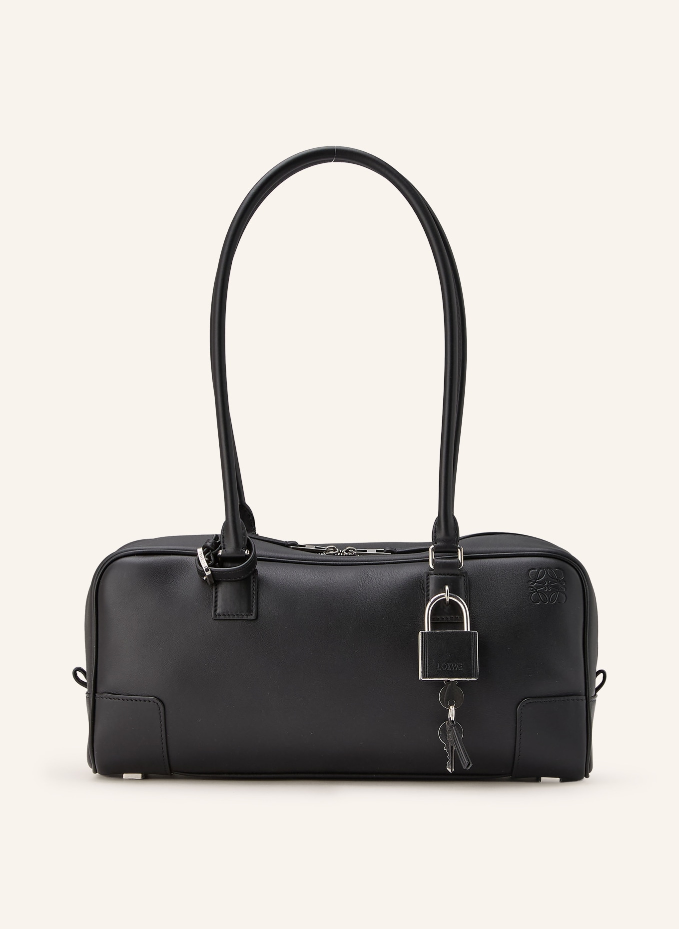 LOEWE Handtasche AMAZONA 31: SCHWARZ / SILBER