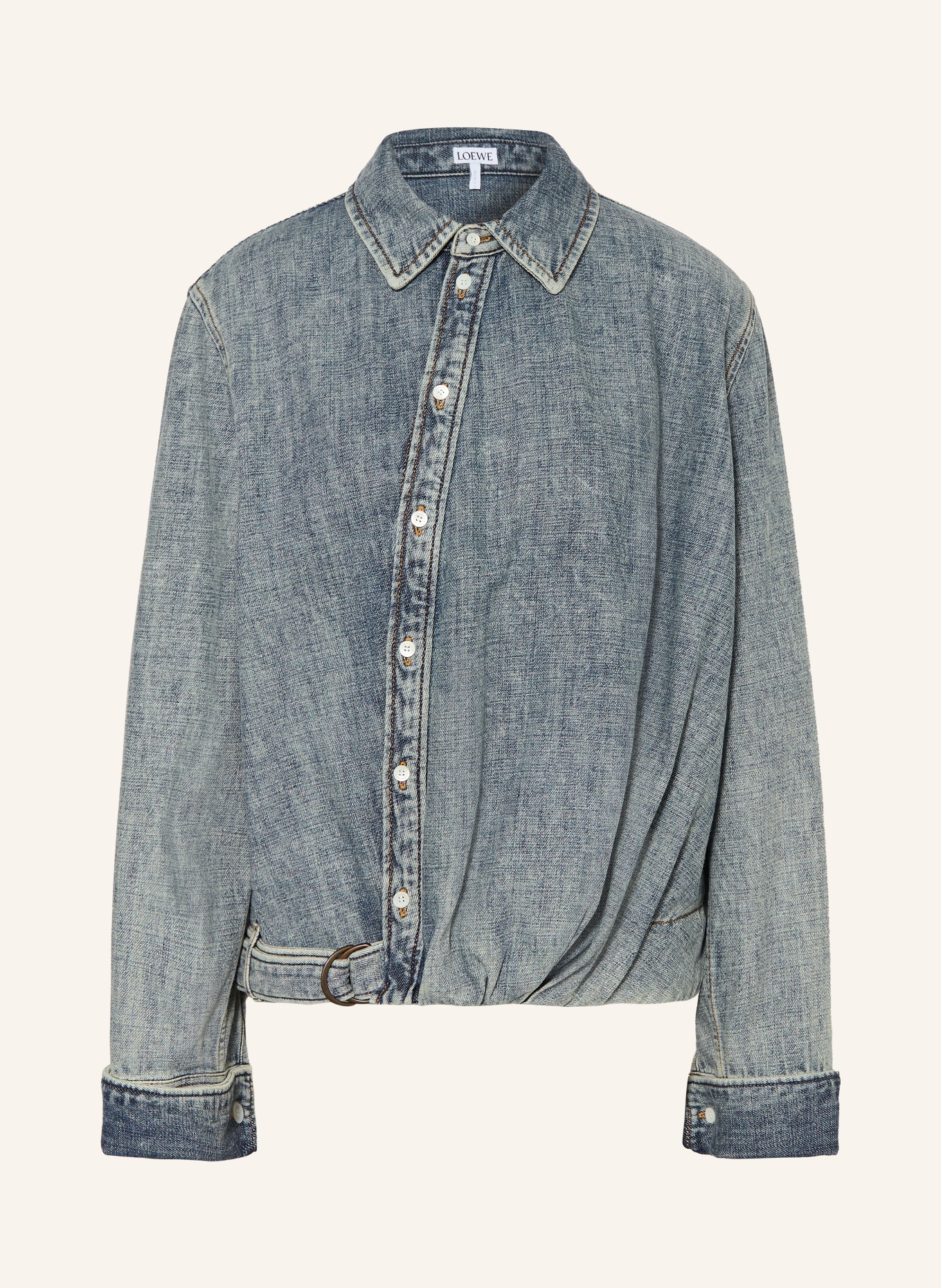 LOEWE spijkerjasje: 6395 WASHED DENIM