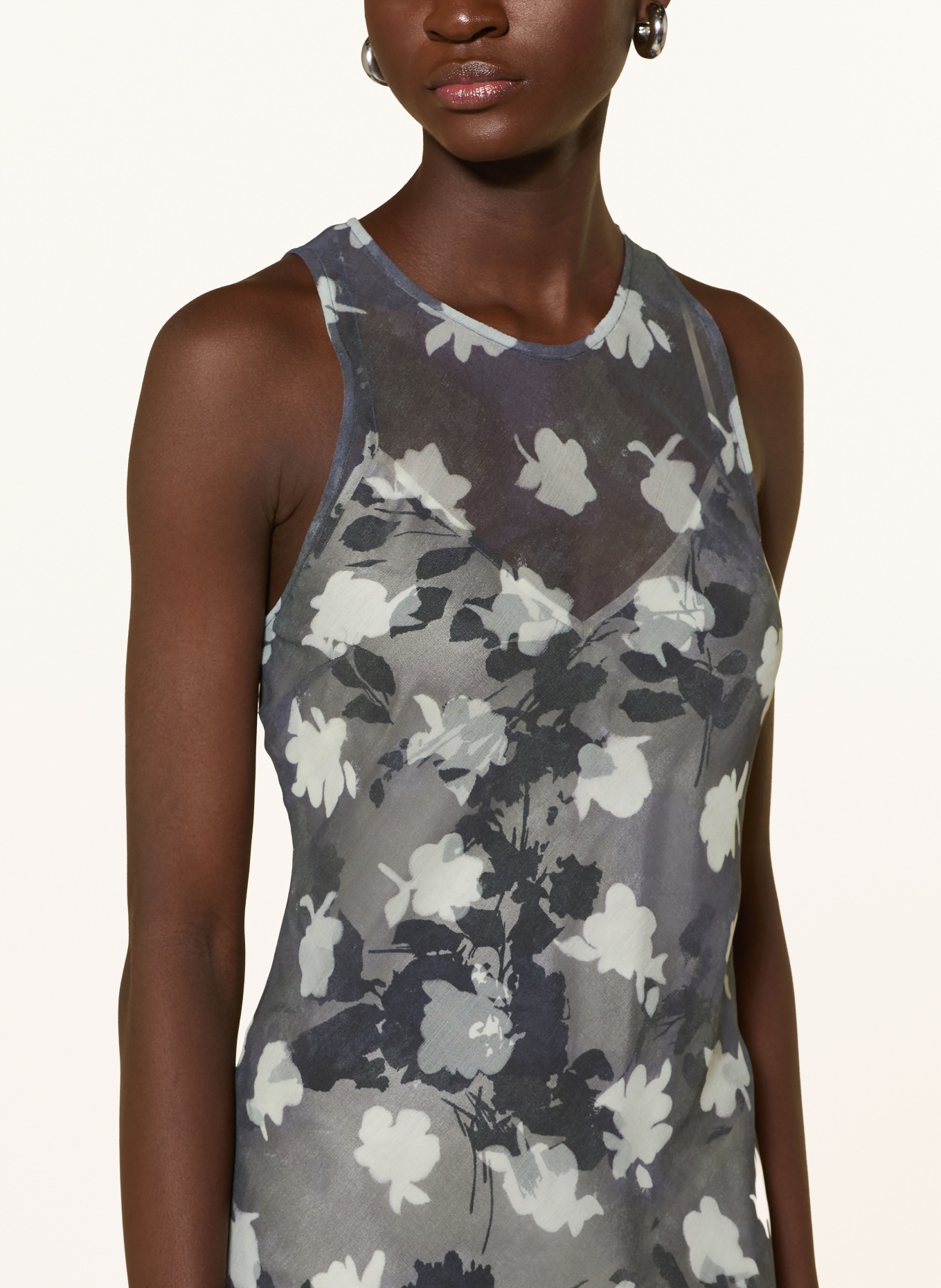 MAX & Co. Kleid MCOEPOPEA: BLAUGRAU / WEISS / SCHWARZ