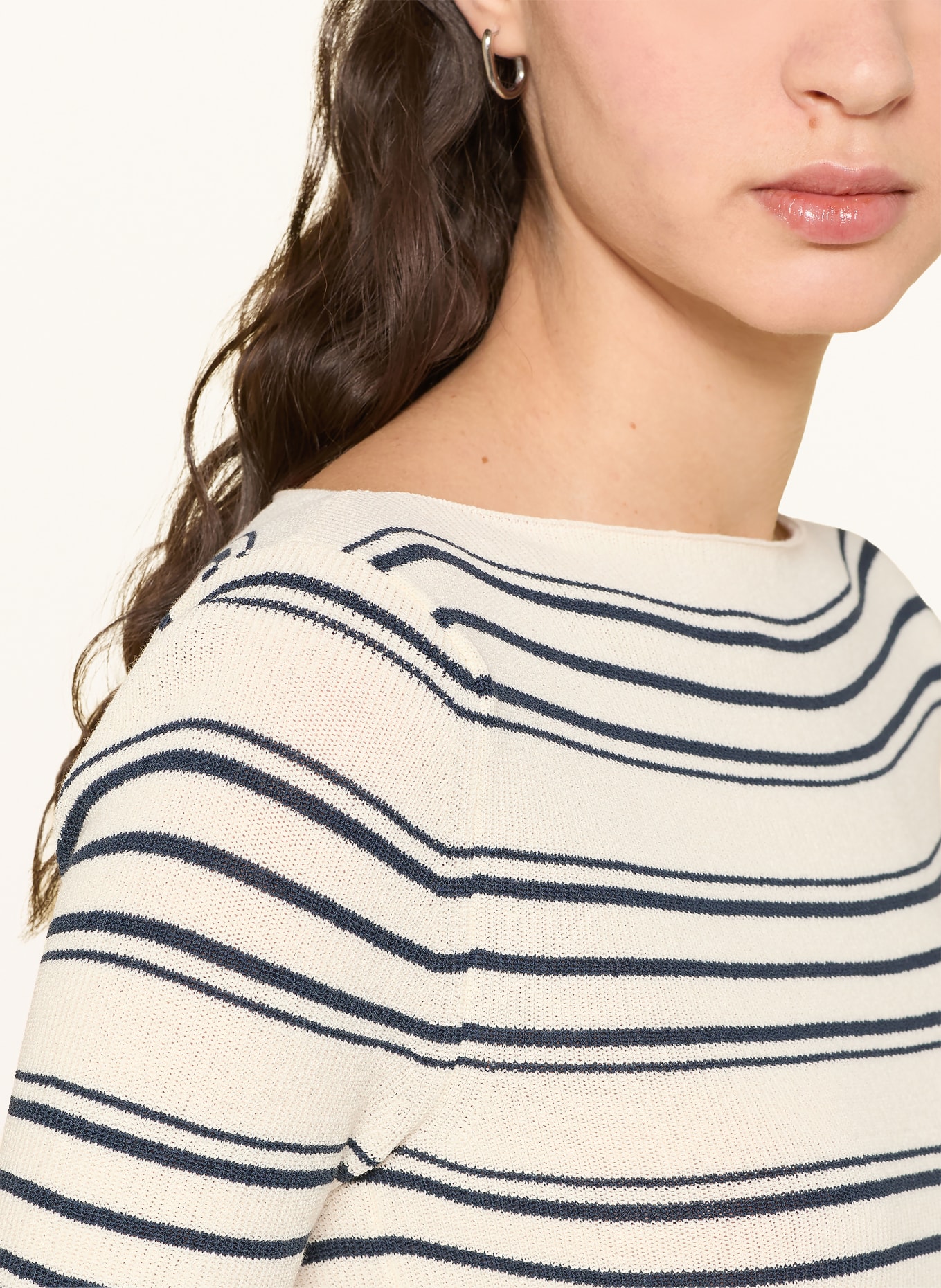 MAX & Co. Strickshirt PASSATA: CREME / DUNKELBLAU