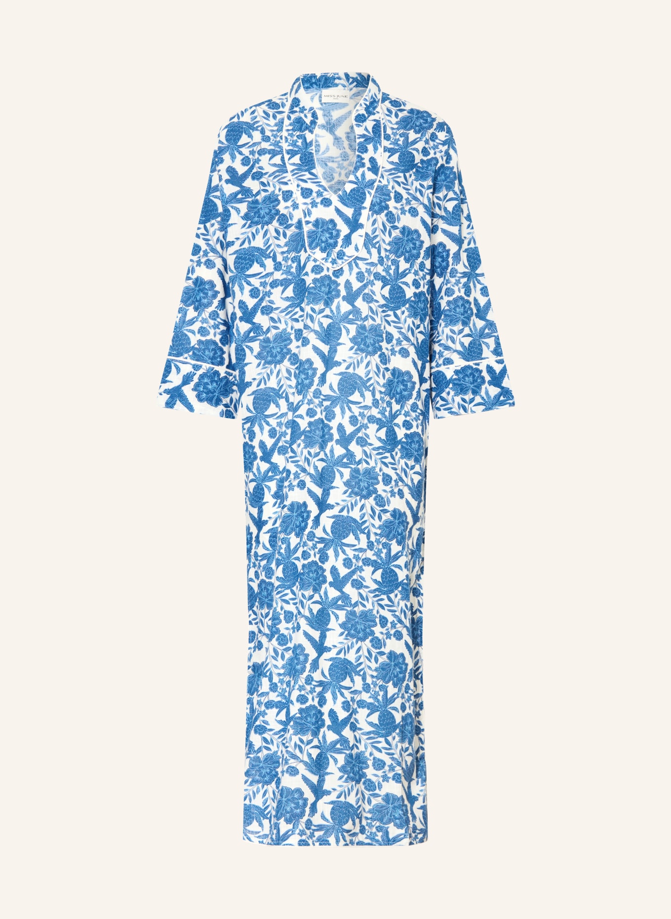 MISS JUNE Tunika HOLLI ANANAS: BÍLÁ / TMAVĚ MODRÁ